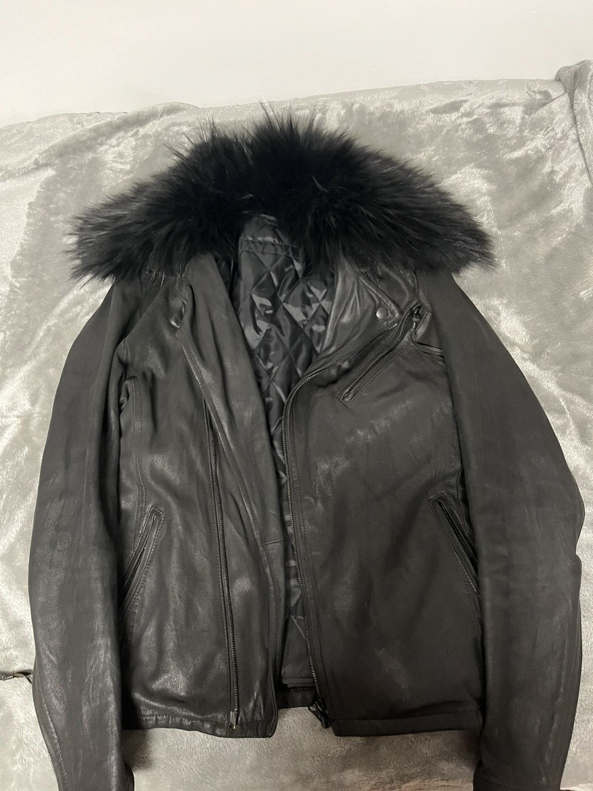 5351 POUR LES HOMMES 5351 PLH LEATHER JACKET W FUR Size US S / EU 44-46 / 1 - 3 Thumbnail