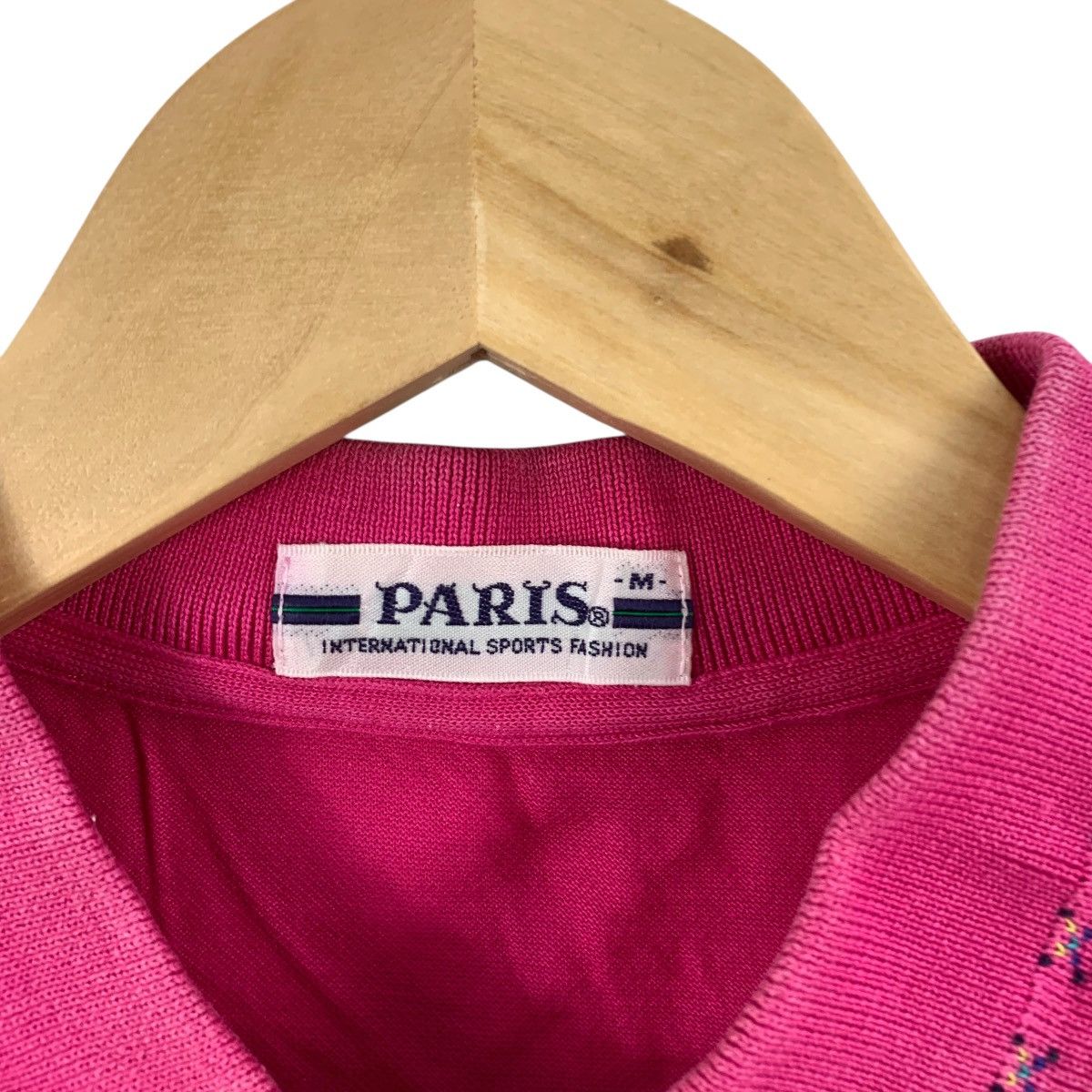 Vintage Vintage PARIS GOLF CLUB Embroidered Logo Pink Polo Tee Size M / US 6-8 / IT 42-44 - 7 Thumbnail