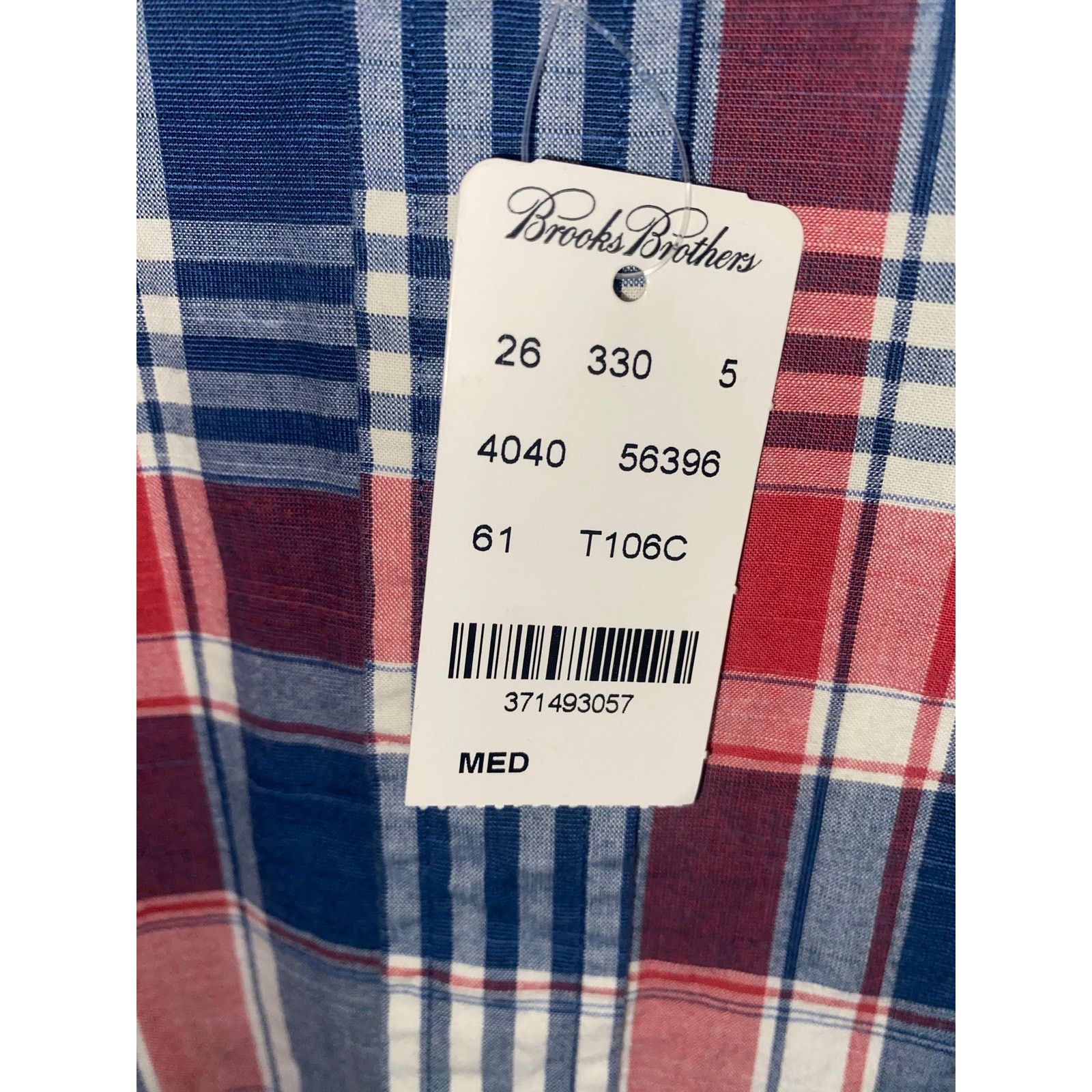 Brooks Brothers Brooks Brothers Red White Blue Plaid Long Sleeve Shirt Mens Size US M / EU 48-50 / 2 - 5 Thumbnail