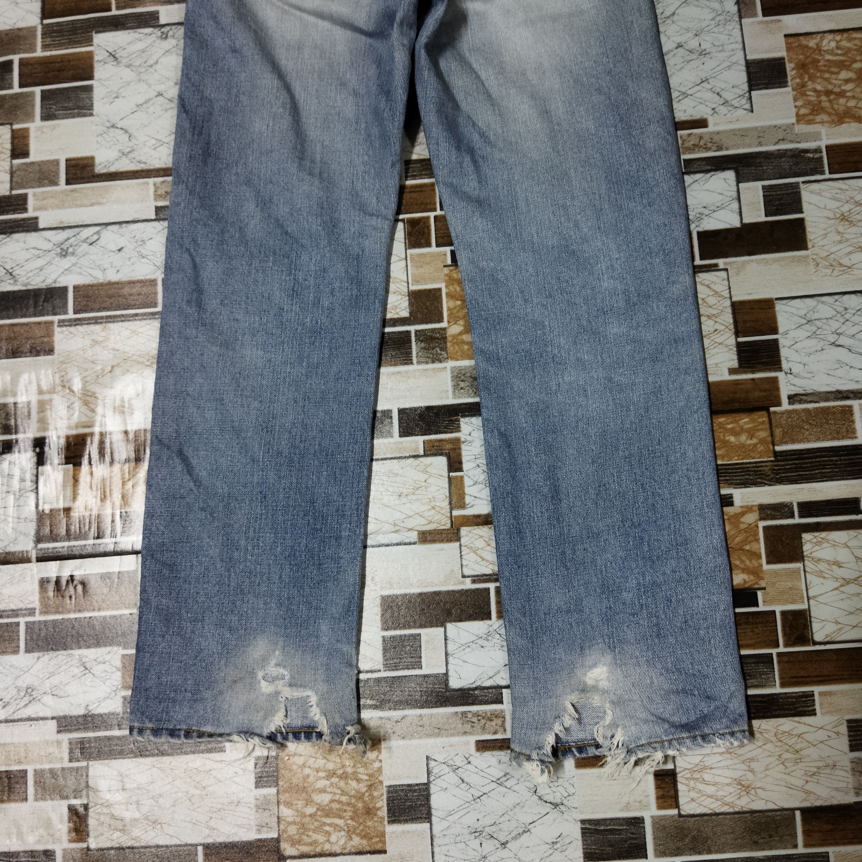 Japanese Brand × Vintage VINTAGE JAPANESE DISTRESSED LIGHT BLUE JEANS PANTS Size US 28 / EU 44 - 9 Thumbnail