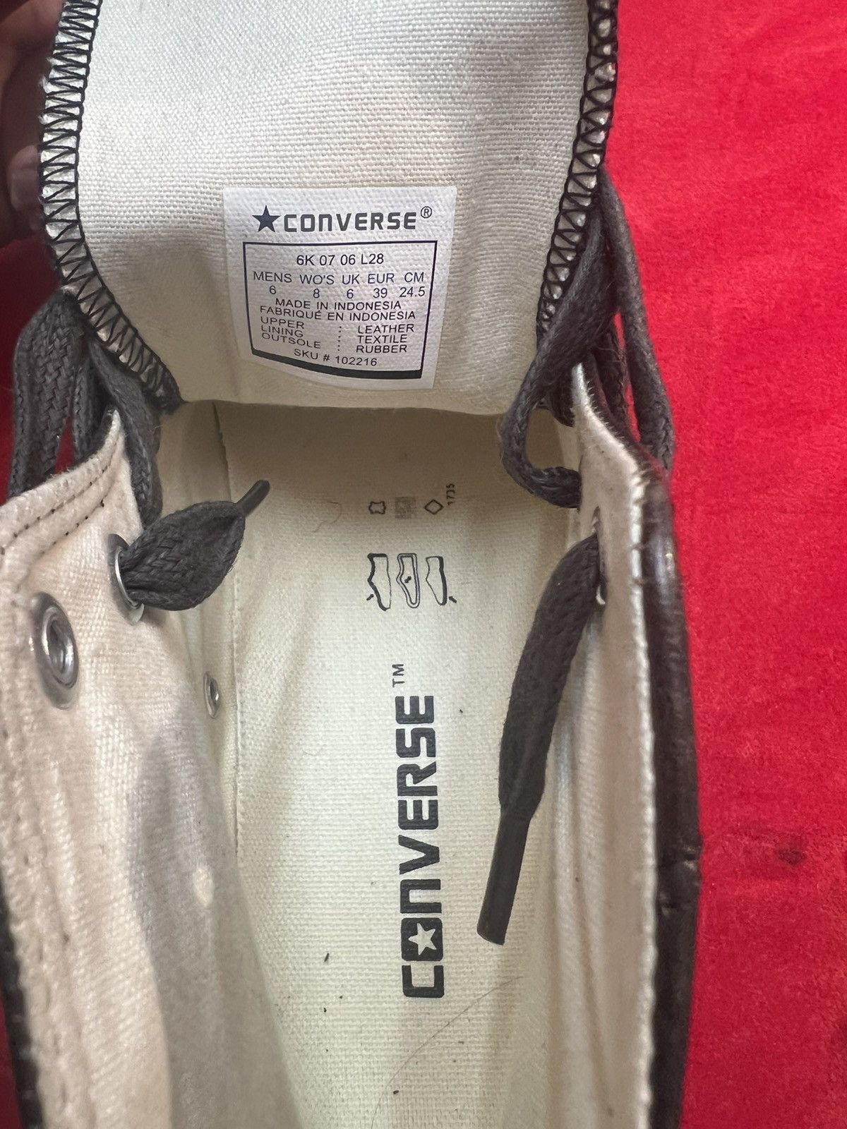 Converse Leather washed high heeled Size US 6 / EU 39 - 5 Thumbnail