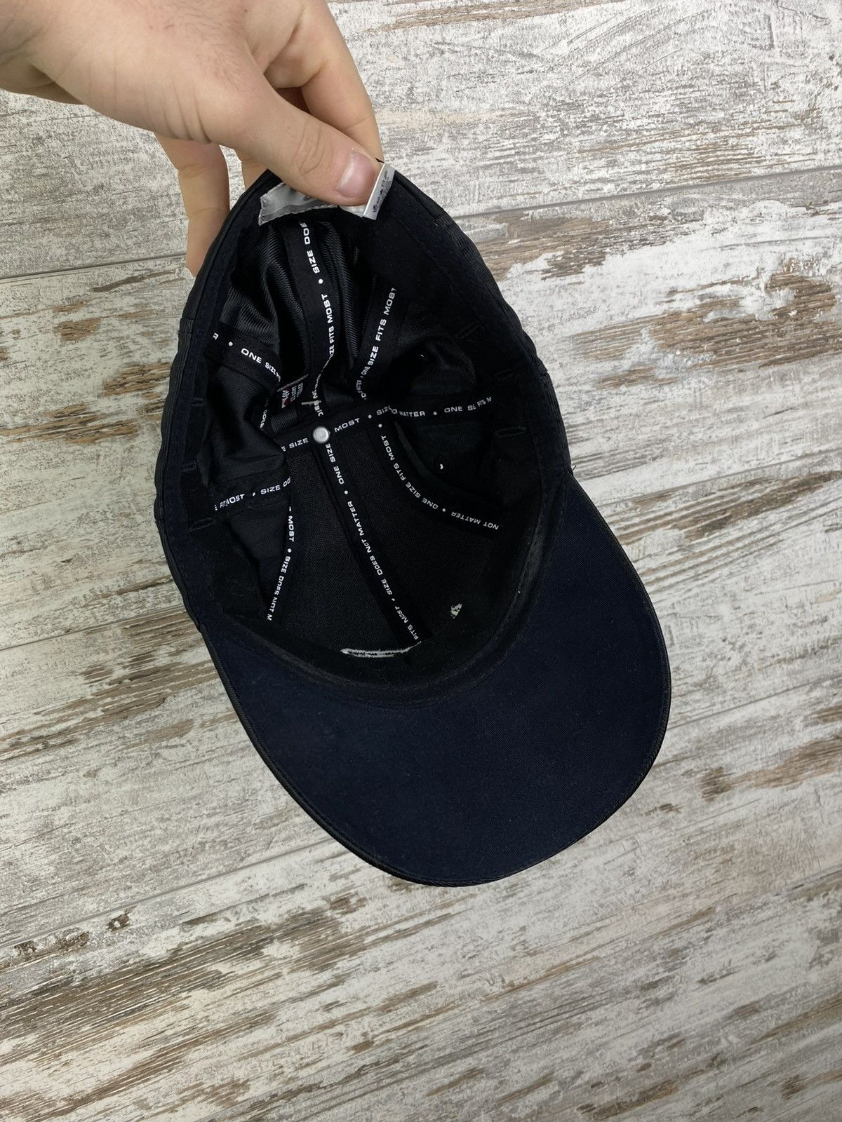 Nike × Vintage Mens Vintage New Nike cap swoosh black hats streetwear rare Size ONE SIZE - 7 Thumbnail