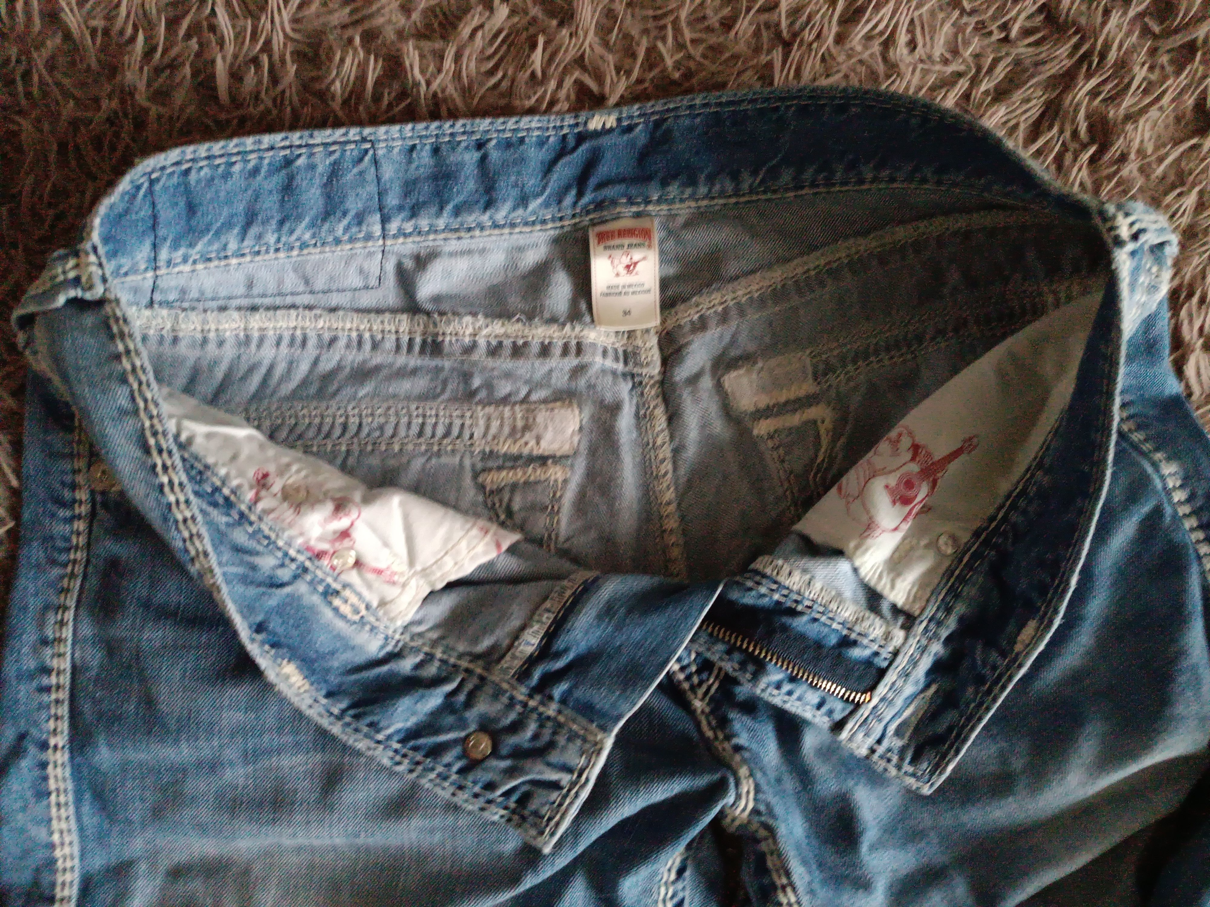 True Religion 🔥🔥 True Religion Straight MEGA T Size US 34 / EU 50 - 5 Thumbnail