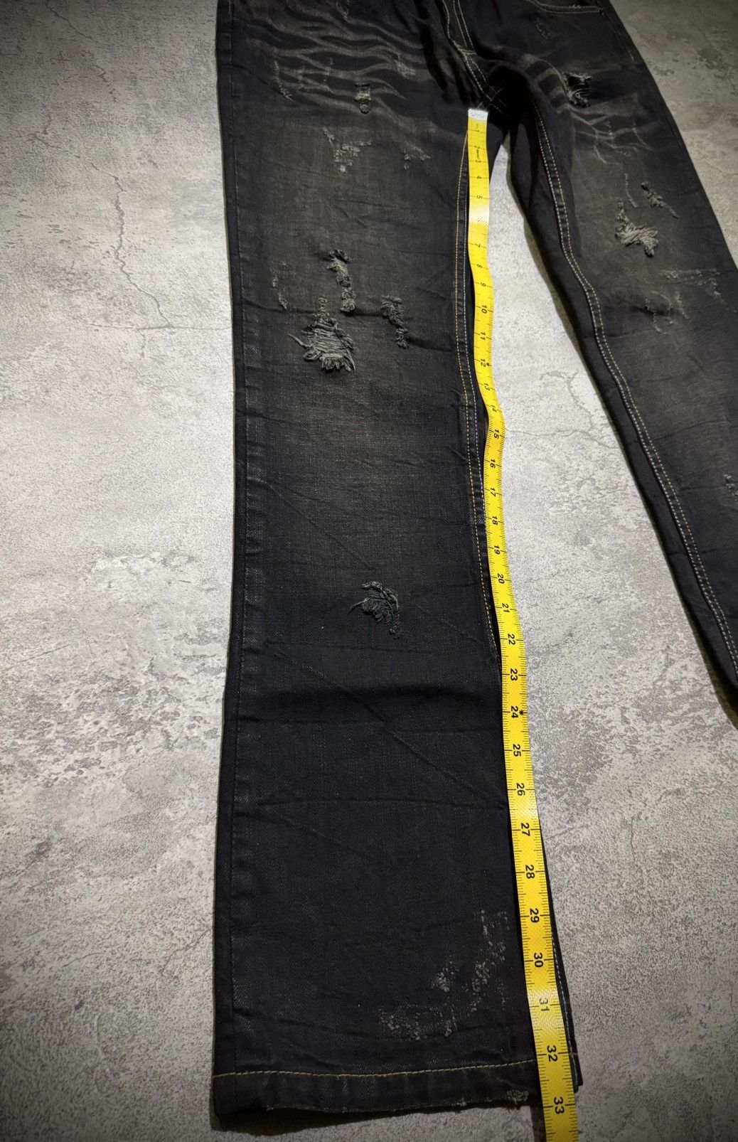 Hysteric Glamour Y2k Apestcip Ifsixwasnine Distressed Jeans Size US 31 - 17 Thumbnail