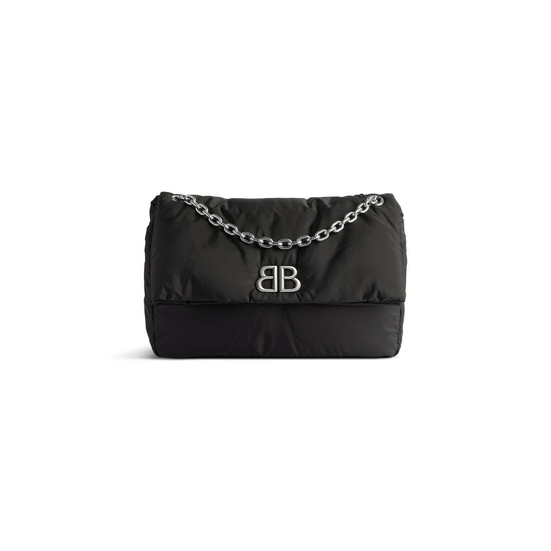 Balenciaga o1mt1gz0125 Size: OS / Monaco Medium Chain Bag in Black Size ONE SIZE - 5 Thumbnail