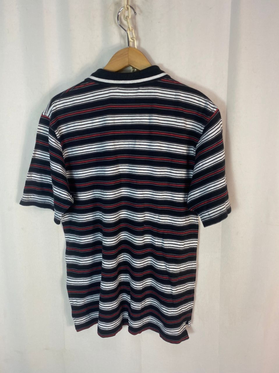 Fila Fila stripe half zipper polos shirt Size US L / EU 52-54 / 3 - 8 Thumbnail