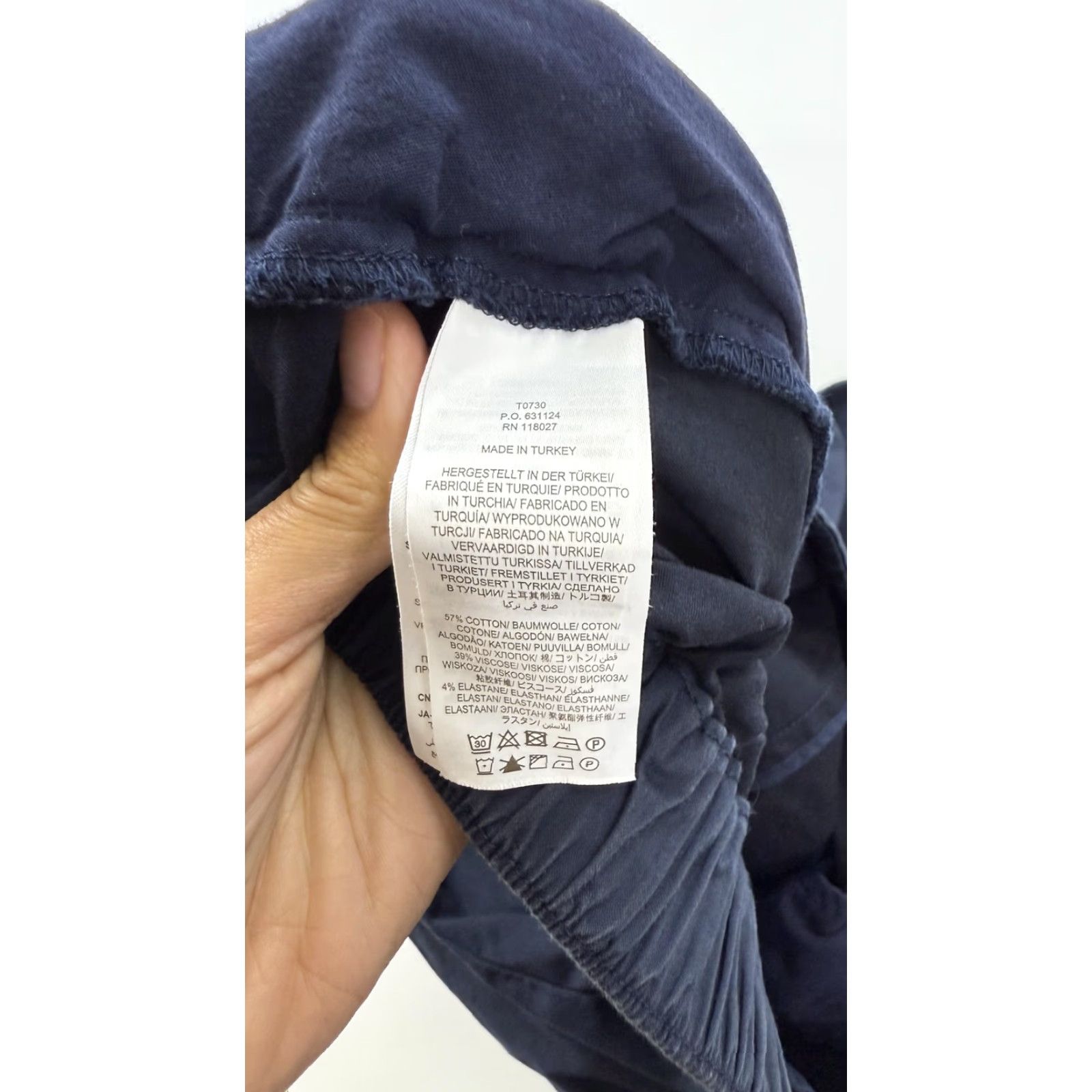 Boden Boden Pants Womens 16 Navy Blue Pull On Cropped Stretch Pockets Casual Size 38" / US 16 / IT 52 - 4 Thumbnail