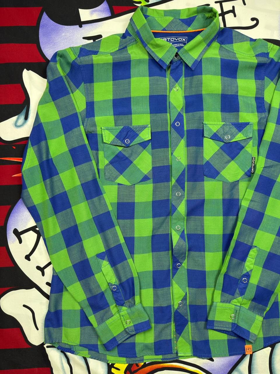 ORTOVOX Ortovox Merino wool mens plaid shirt outdoor Size L Size US L / EU 52-54 / 3 - 2 Thumbnail