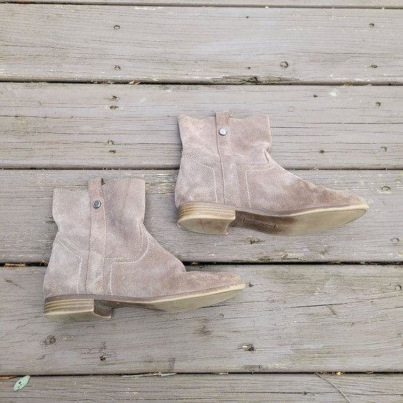 Frye Frye Sarah Shortie Taupe Suede Leather Western Boho Ankle Bo Size US 8 / IT 38 - 4 Thumbnail
