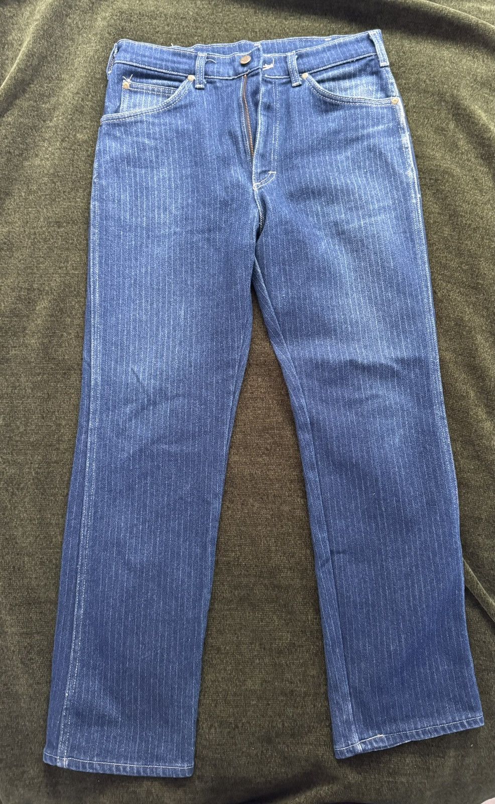 Art Comes First × Lee × Vintage Vintage Lee Riders Rail Road Strip Jeans Size US 33 - 14 Thumbnail