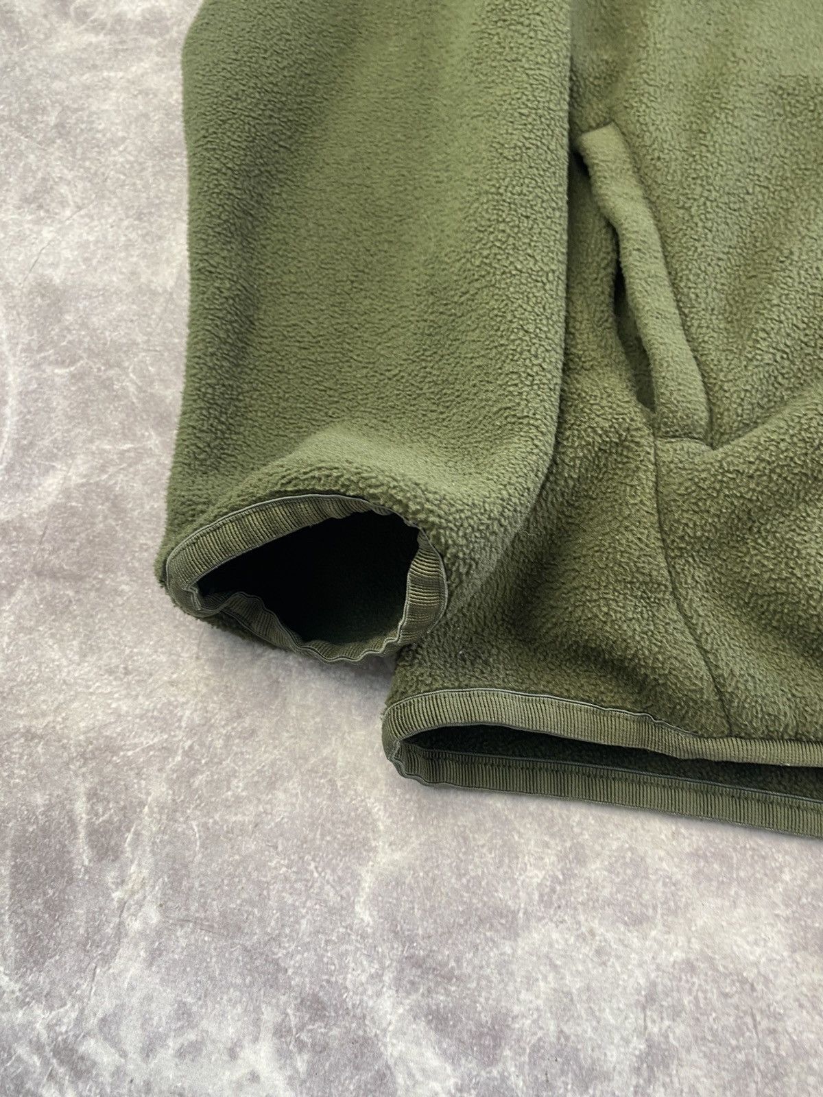 Barbour Barbour Olive Green Light Fleece Jacket With Leather Logo Size US M / EU 48-50 / 2 - 5 Thumbnail