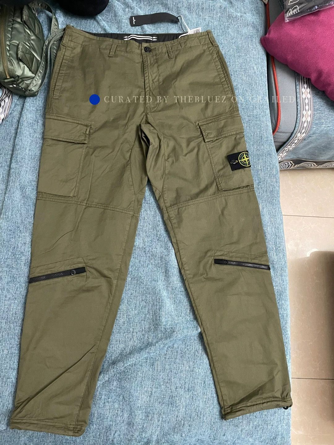 Stone Island OD Green Cargo Pants, Size 32 Size US 32 / EU 48 - 1 Thumbnail