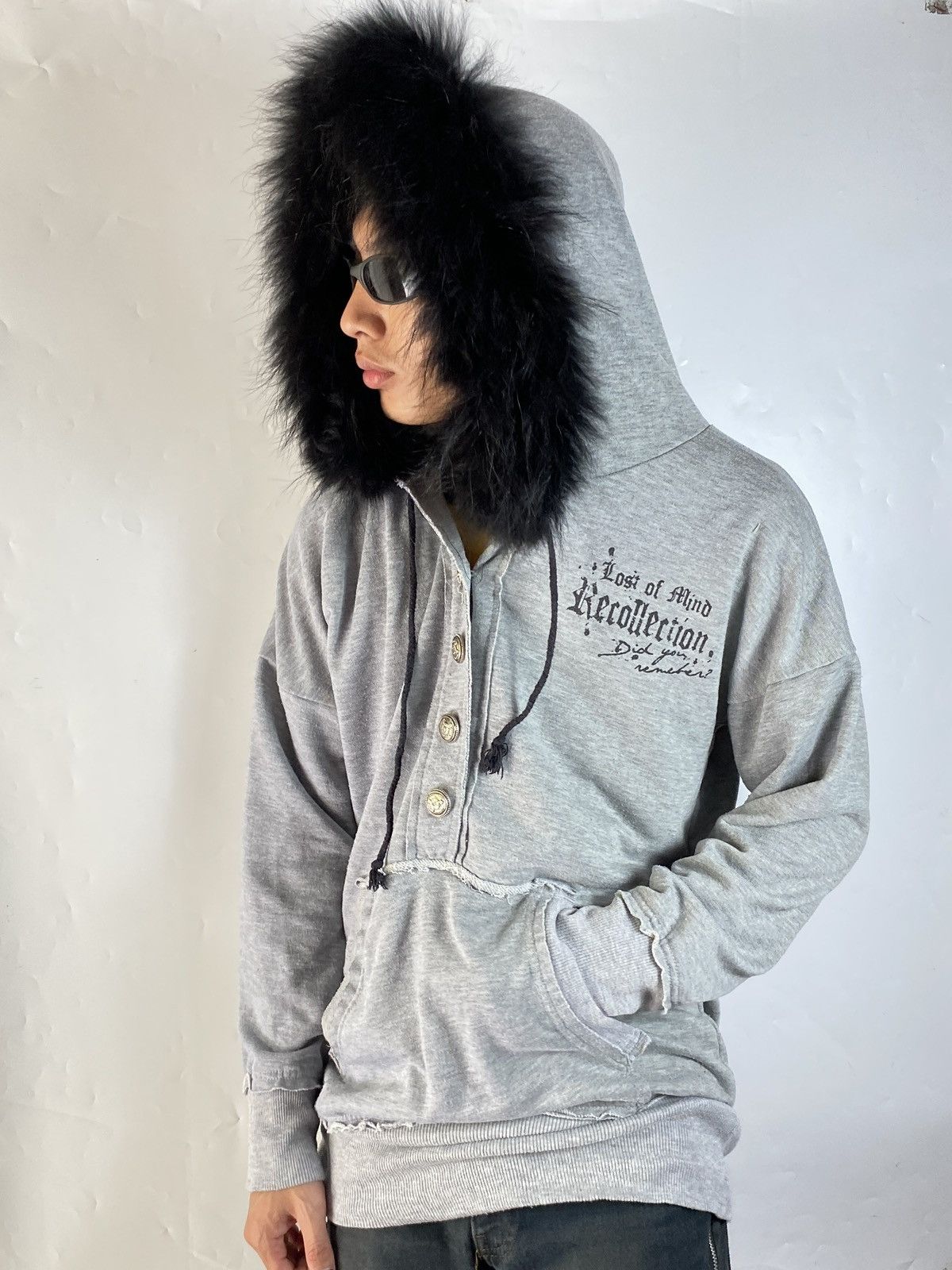 14th Addiction × If Six Was Nine × Le Grande Bleu (L.G.B.) Fur hoodie japanese brand poem skull male Size US L / EU 52-54 / 3 - 3 Thumbnail