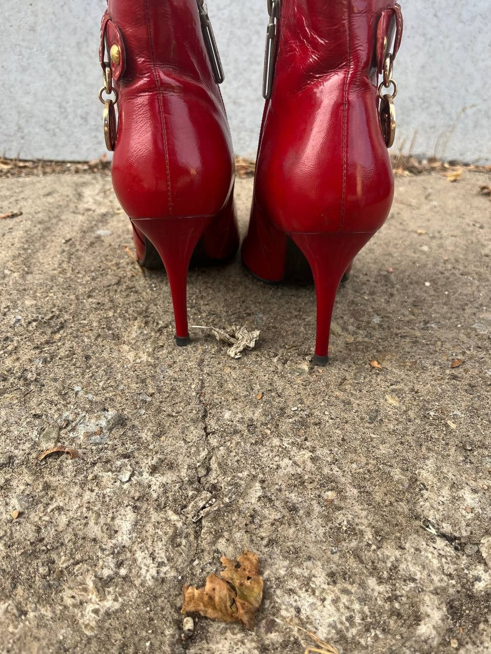 If Six Was Nine Vntg As 98 Guidi style Leather Faded Biker High Boots Heels Size US 6 / IT 36 - 4 Thumbnail