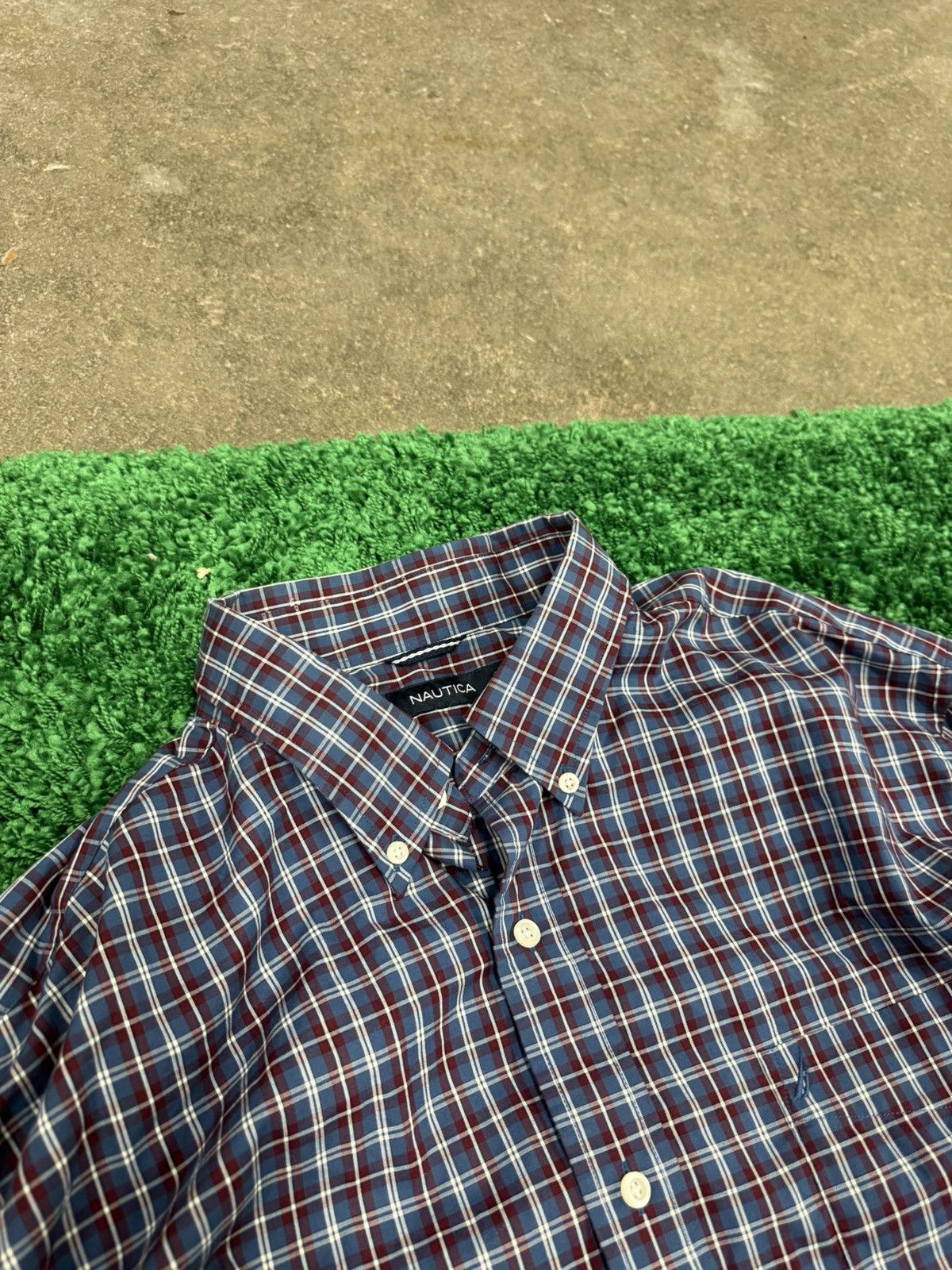 Nautica × Vintage Nautica Plaid Flannel Pocket Shirt 2XL XXL Size US XXL / EU 58 / 5 - 3 Thumbnail
