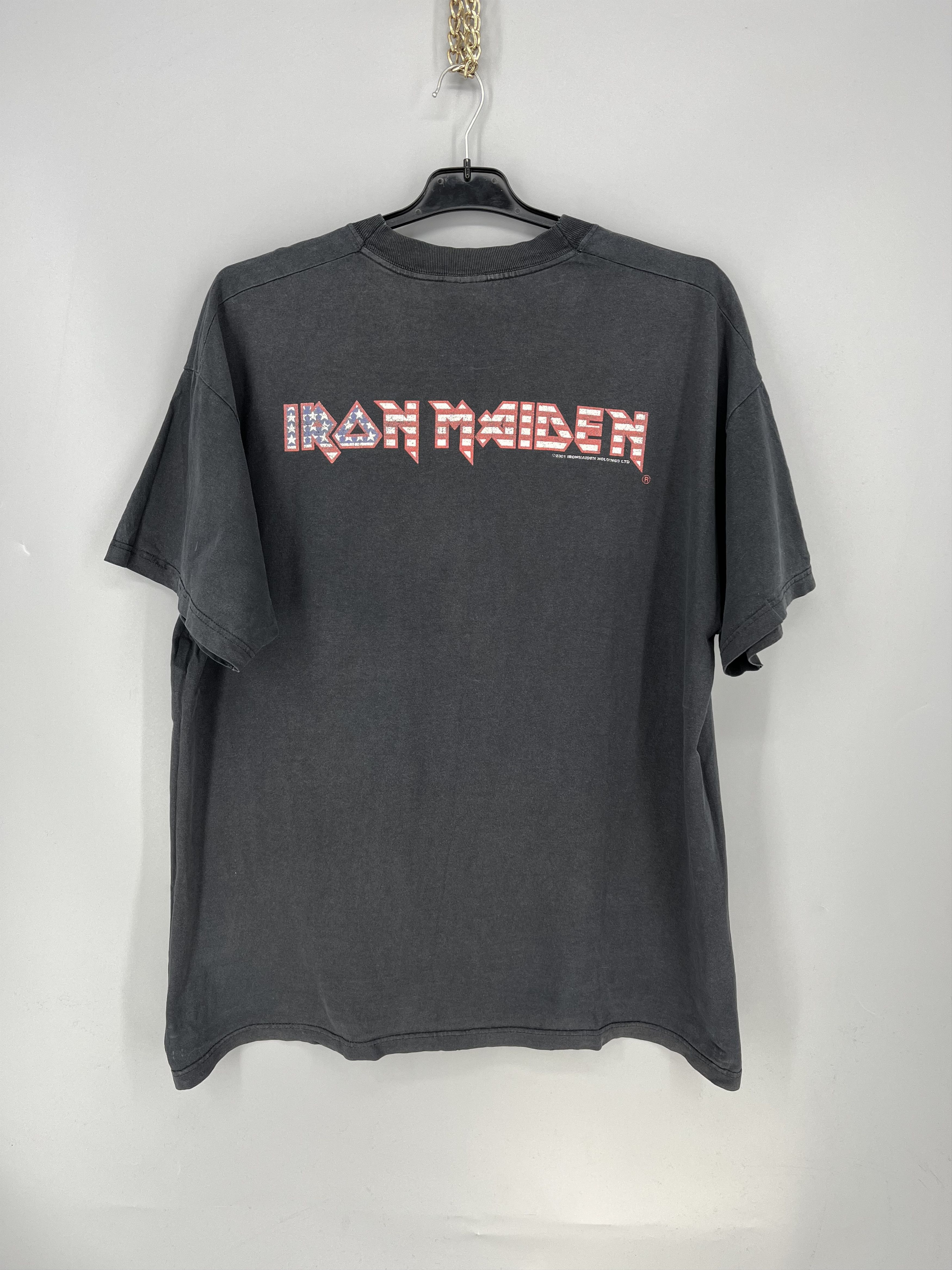 Vintage Iron Maiden 2001 US Tour Men T-shirt Size XL Size US XL / EU 56 / 4 - 10 Thumbnail