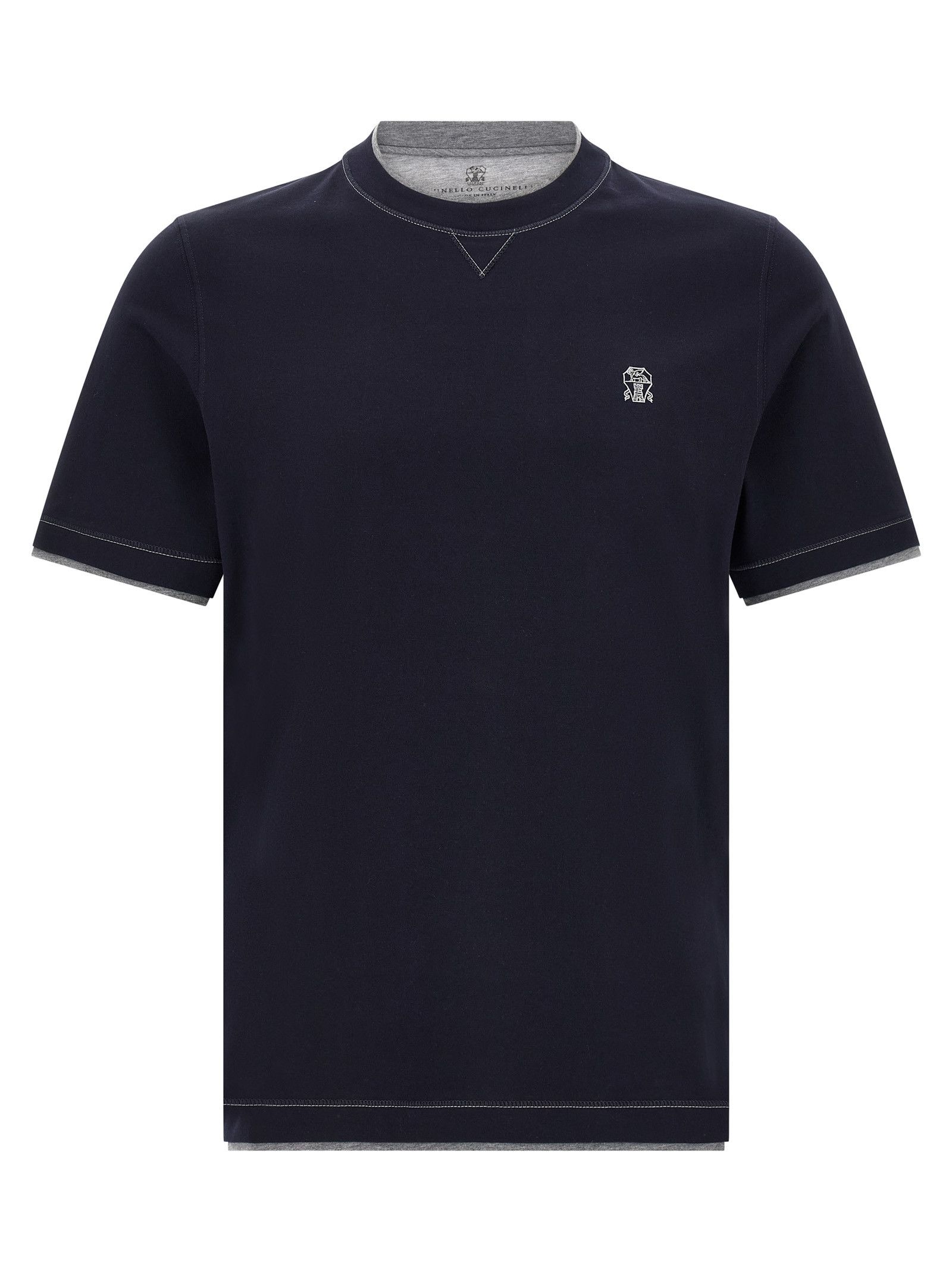 Brunello Cucinelli Double Layer T-Shirt Size US XS / EU 42 / 0 - 1 Thumbnail