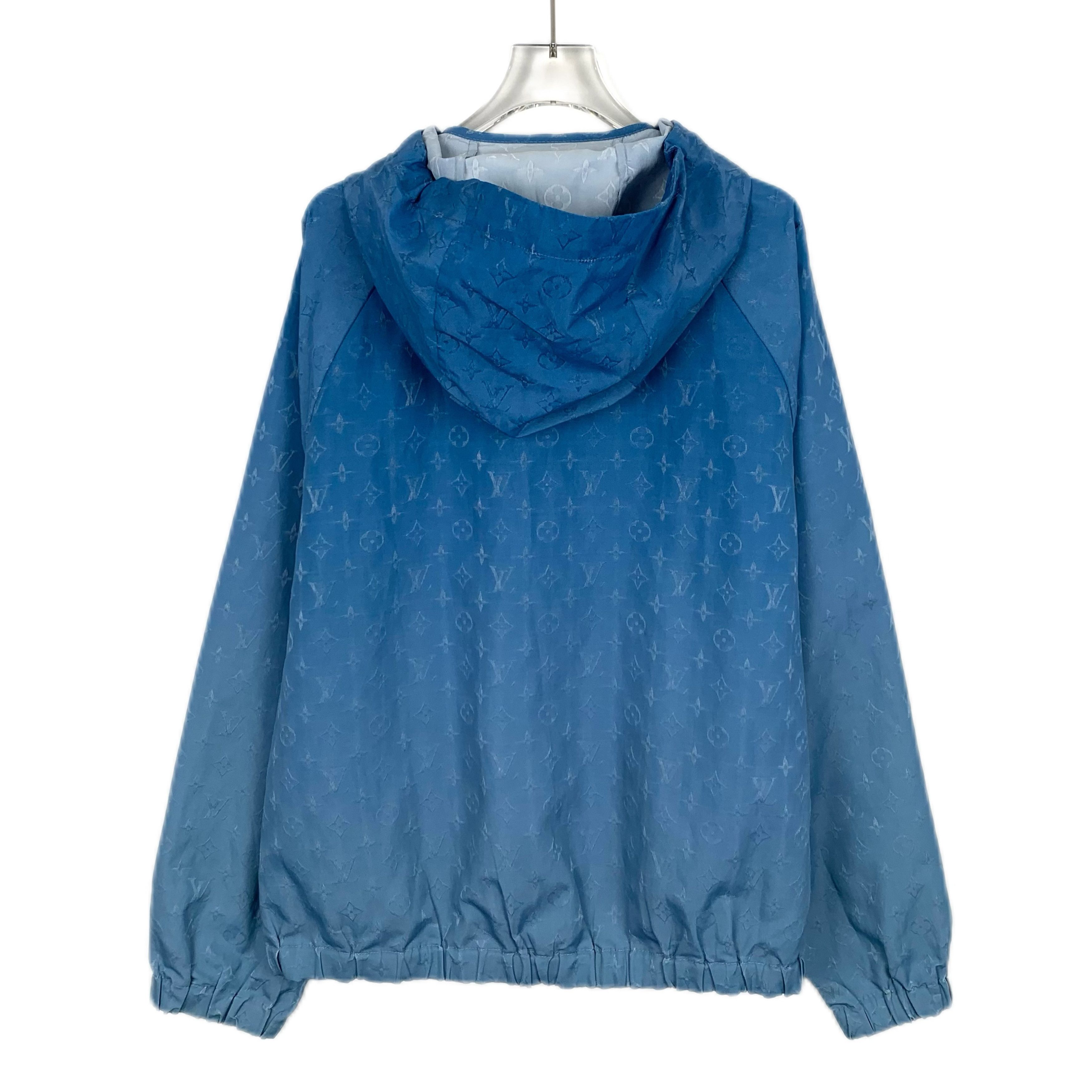 Louis Vuitton Louis Vuitton Blue Gradient Monogram Hooded Jacket Size US L / EU 52-54 / 3 - 2 Thumbnail