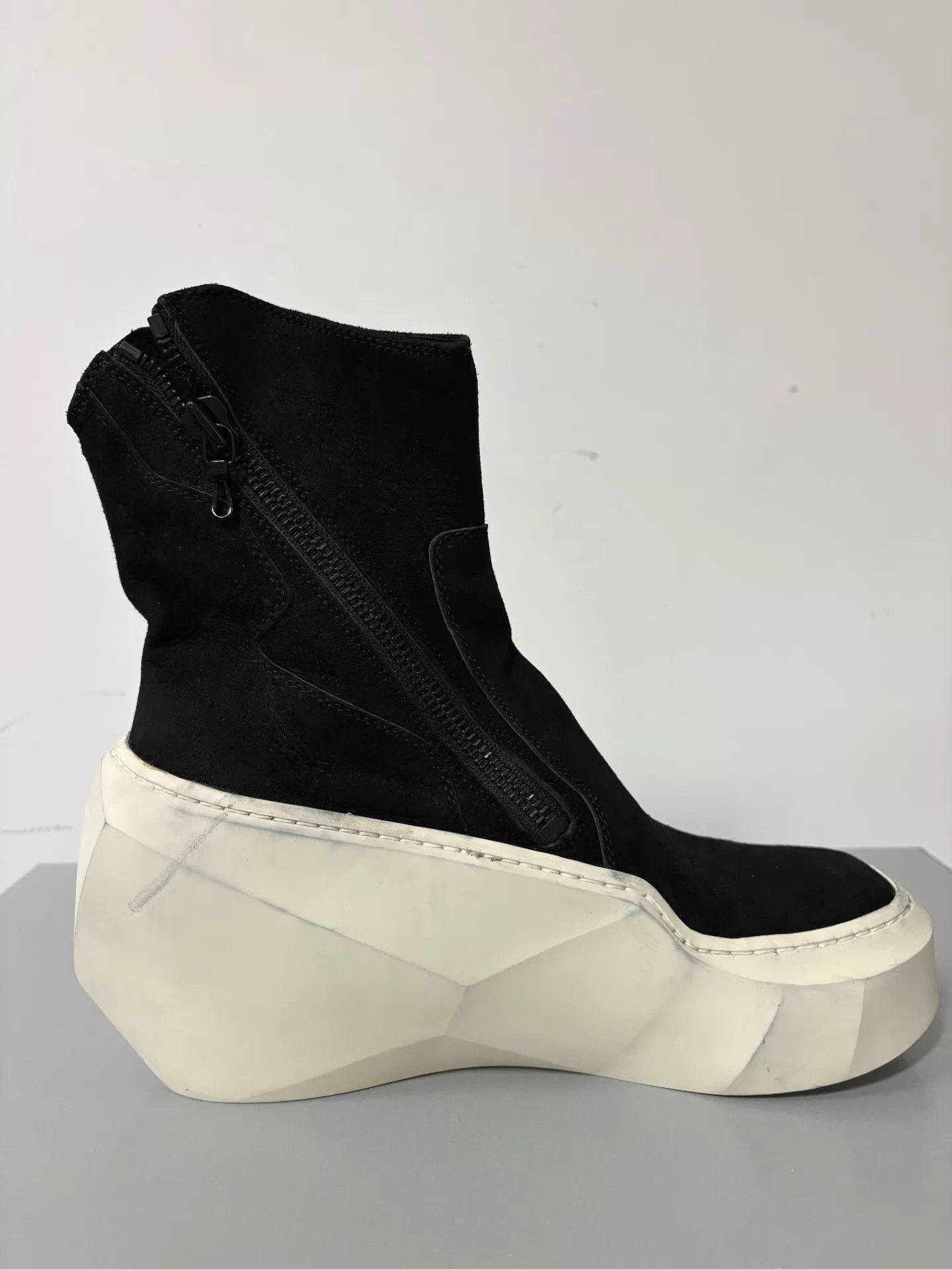 Julius julius men's diamond platform boots black suede 1 Size US 7.5 / EU 40-41 - 2 Thumbnail