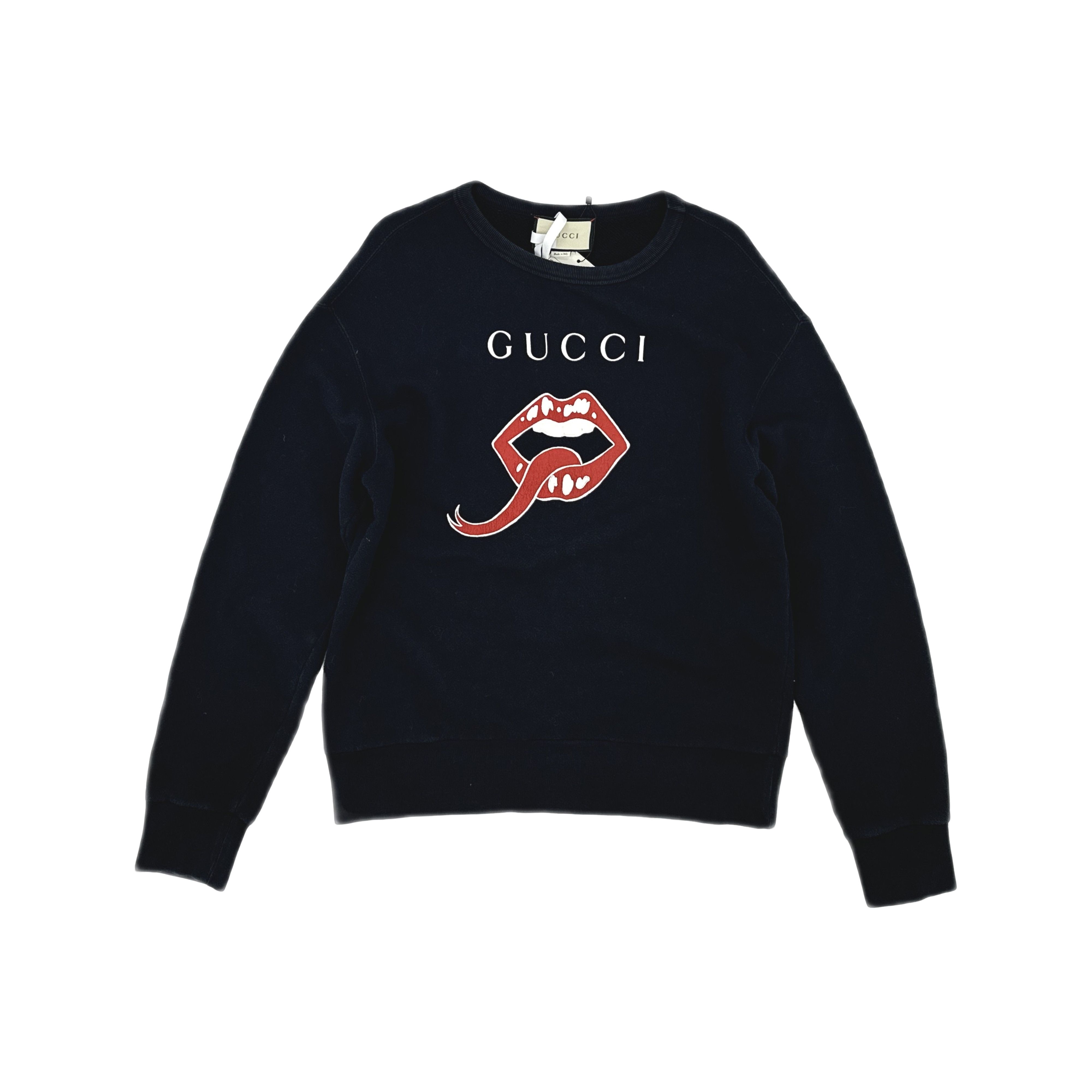 Gucci Gucci Mouth Lips Print Sweatshirt S Size US S / EU 44-46 / 1 - 1 Thumbnail