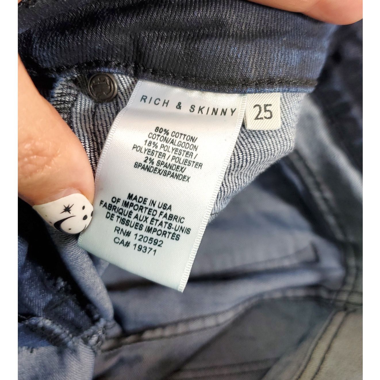 Other Rich & Skinny | Clean Victory, Two Tone Jeans | Size 25 Size 25" / US 0 / IT 36 - 4 Thumbnail