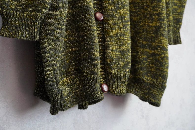 Yohji Yamamoto Yohji Yamamoto80SS Mahogany Button Knit Sweater Jacket 2503 Size US M / EU 48-50 / 2 - 4 Thumbnail