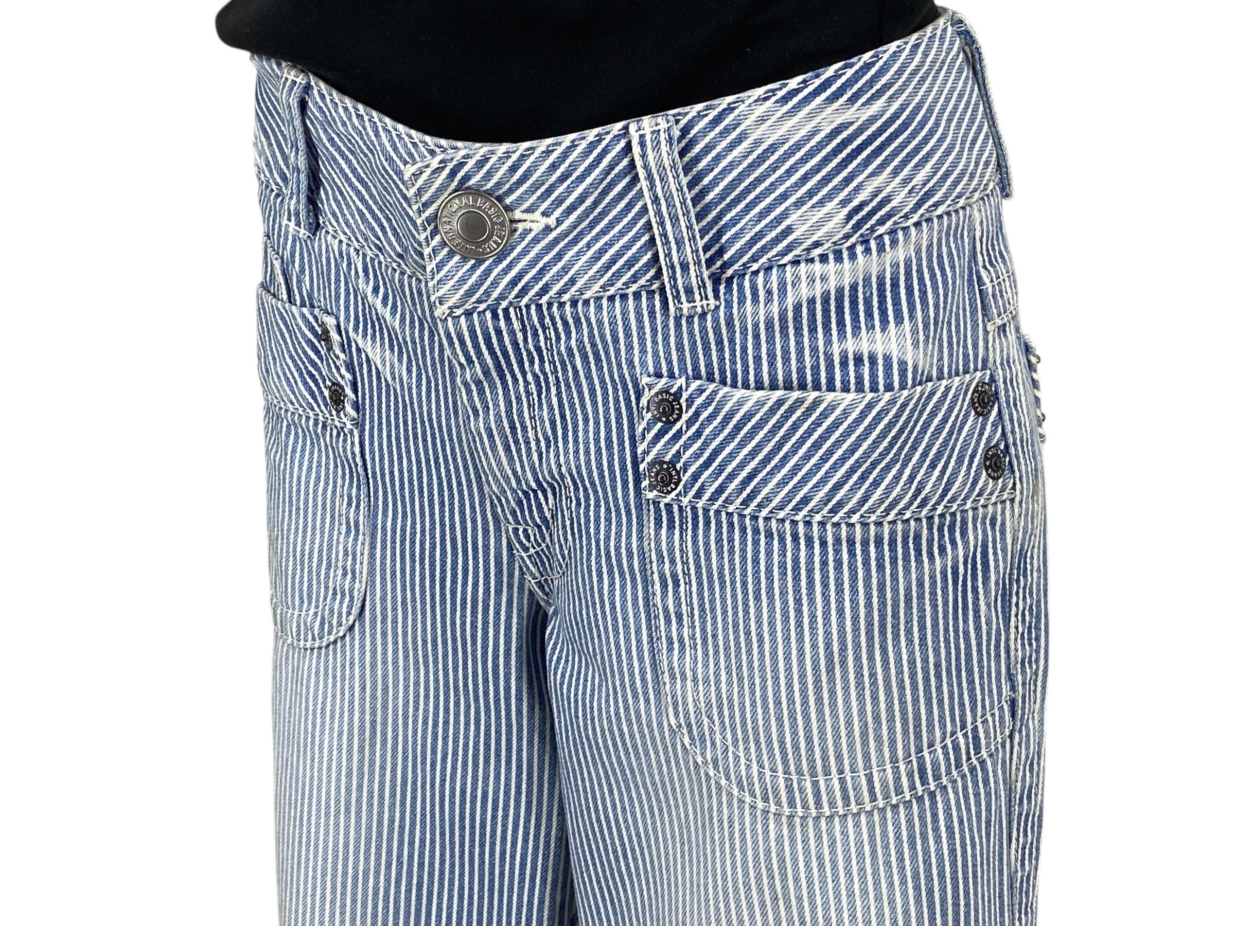 Japanese Brand Sasson Jeans Stripes Pants Workwear Size 30" / US 8 / IT 44 - 7 Thumbnail