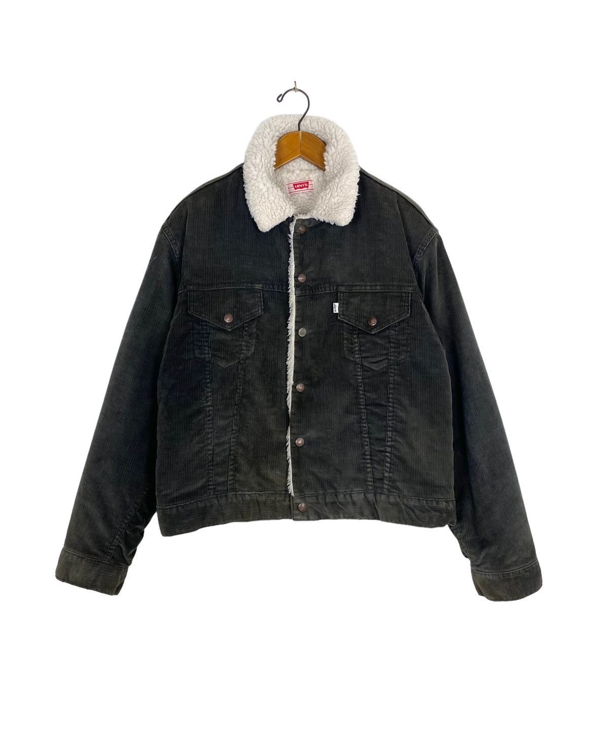 Levi's Rare‼️ Vintage Levi’s Corduroy Sherpa Jacket Made in Usa Size US S / EU 44-46 / 1 - 1 Thumbnail