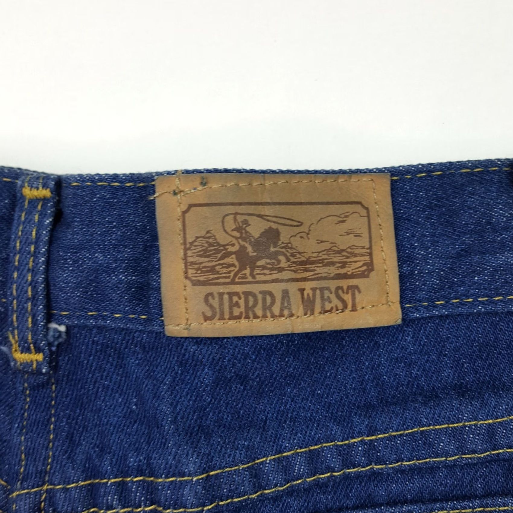 Vintage VINTAGE Sierra West Denim Western Pencil Skirt High Waist 3 Blue Womens 80s Southwestern Halloween? Size 26" / US 2 / IT 38 - 6 Thumbnail