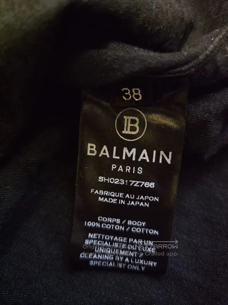 Balmain Balmain Paris Distressed Men's Shirt. Size US M / EU 48-50 / 2 - 5 Thumbnail