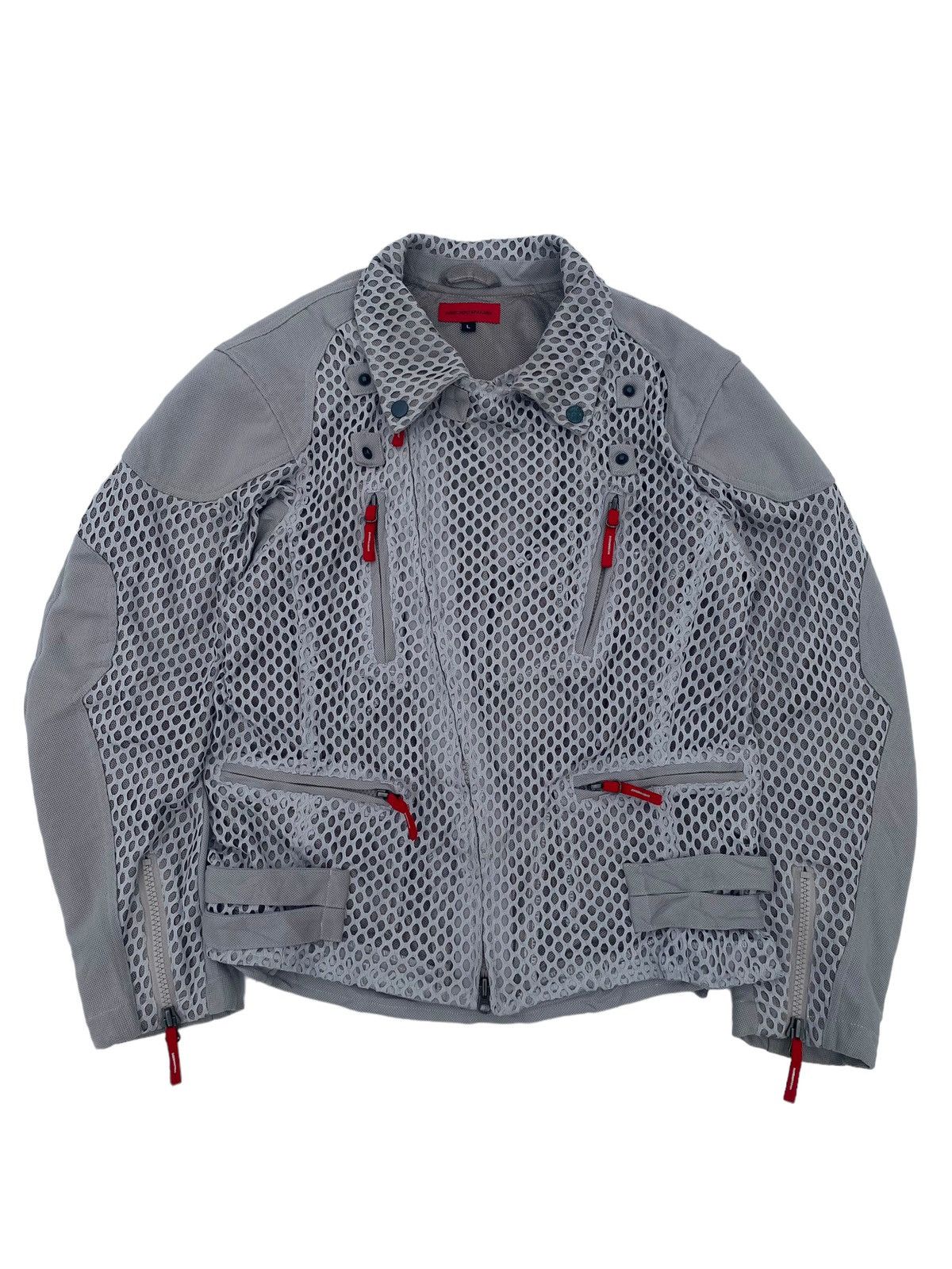 Japanese Brand Shiniciro Arakawa - Mesh Biker Jacket Size US M / EU 48-50 / 2 - 1 Thumbnail