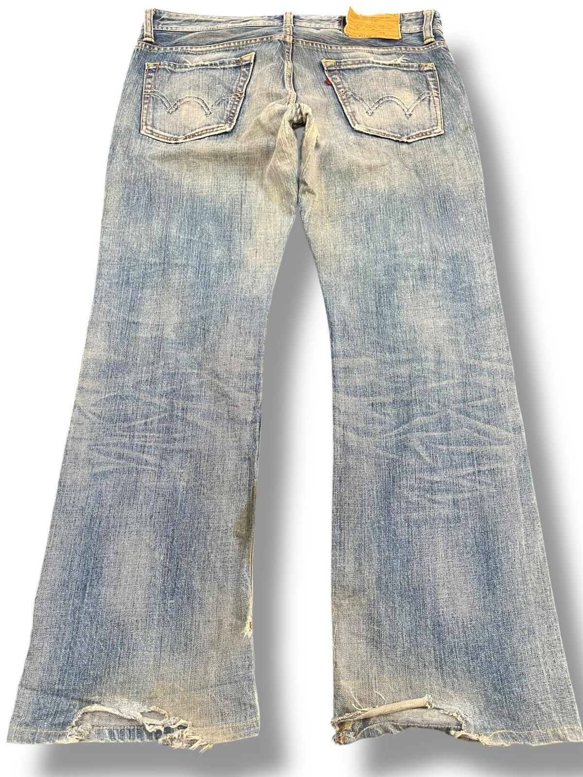 Edwin Vintage Edwin 511 RV Flare Faded Grunge Denim Size US 37 - 6 Thumbnail