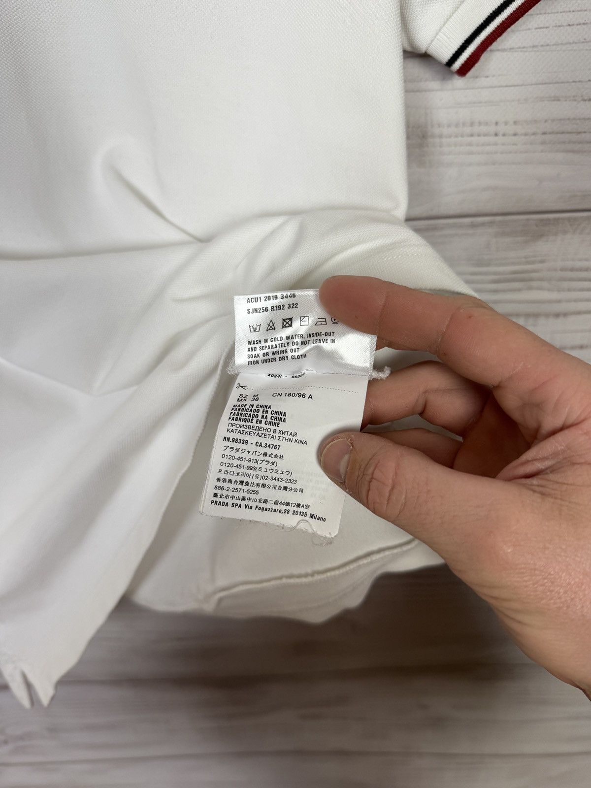 Prada Black Prada Polo Tee (M) Size US M / EU 48-50 / 2 - 21 Thumbnail