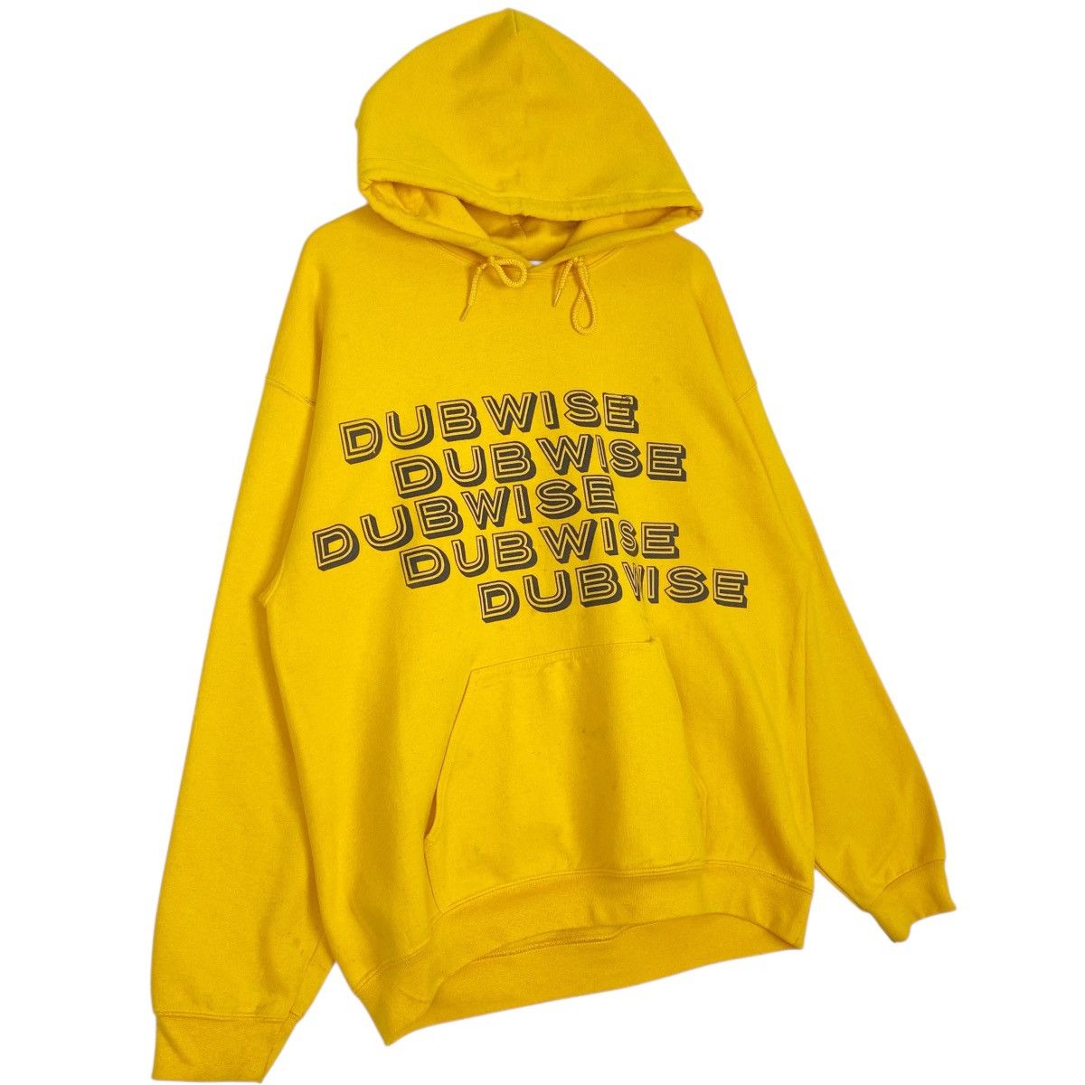 Vintage Vintage Gildan Heavy Hoodie Printed Sweater Yellow Size L Size US L / EU 52-54 / 3 - 3 Thumbnail