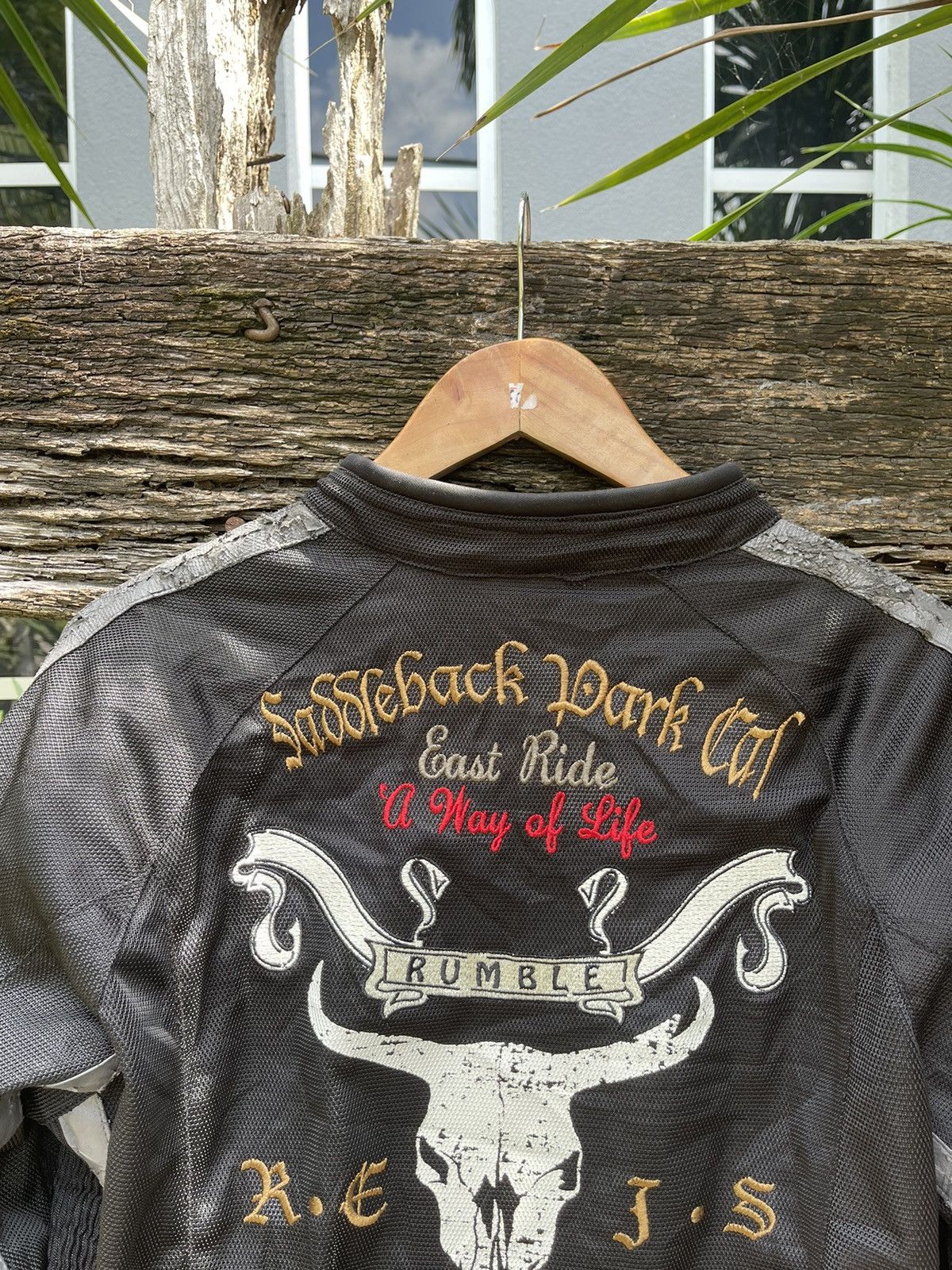 Vintage The Rumble Mesh Motorcycle Jacket California State Design Size US M / EU 48-50 / 2 - 2 Thumbnail