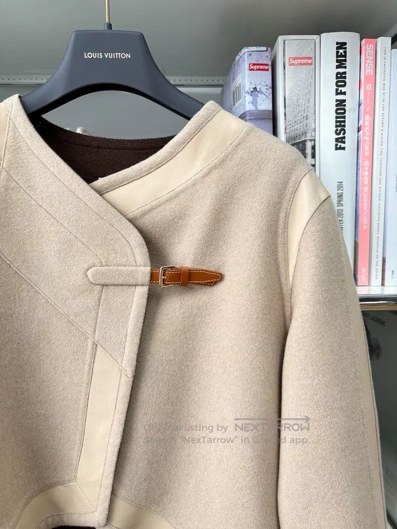 Hermes Hermes Gentle temperament double-sided 100% cashmere overs Size XS / US 0-2 / IT 36-38 - 2 Thumbnail