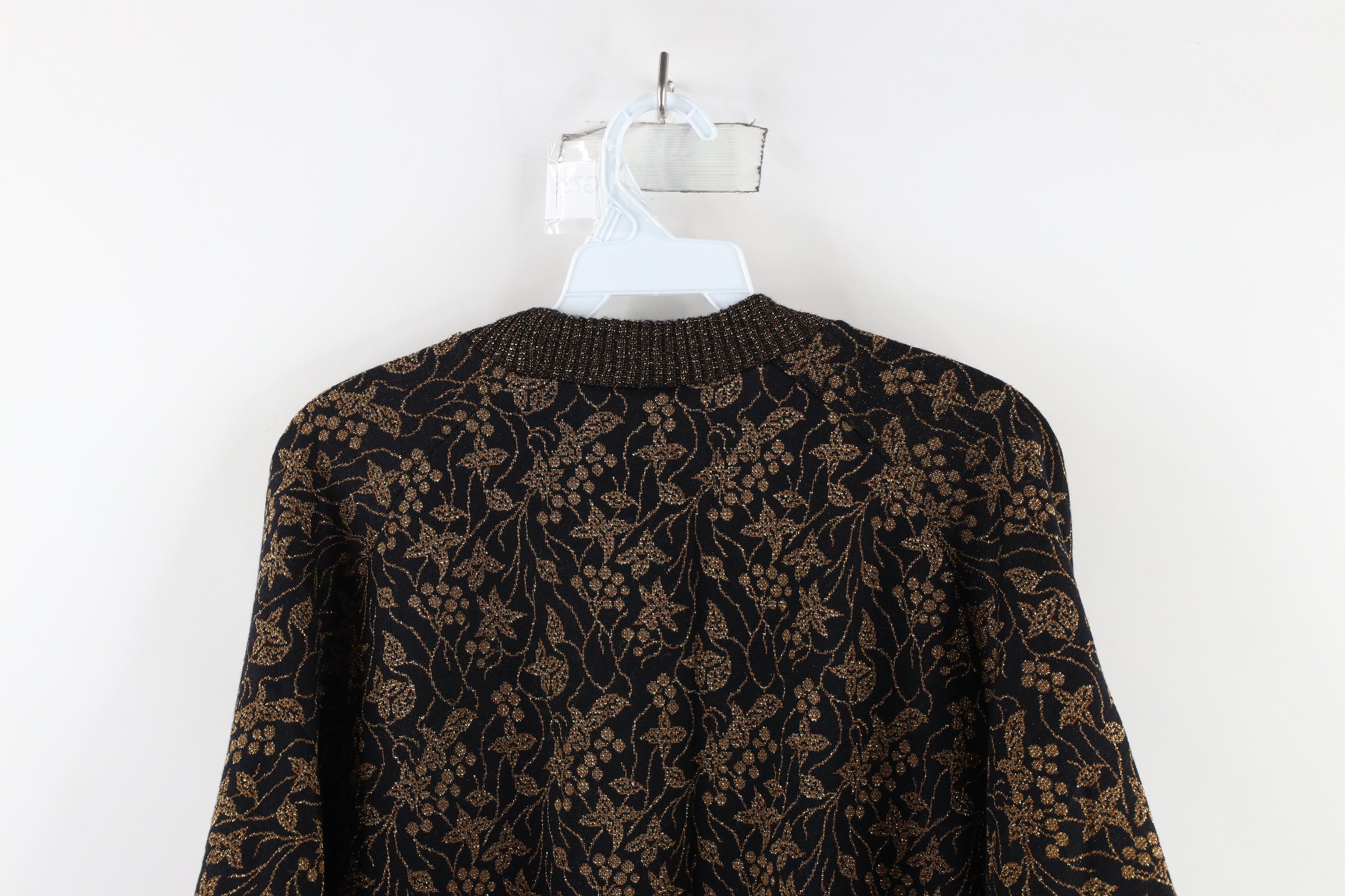 Vintage Vintage 90s Streetwear Knit Flower Crewneck Sweater USA Size M / US 6-8 / IT 42-44 - 8 Thumbnail