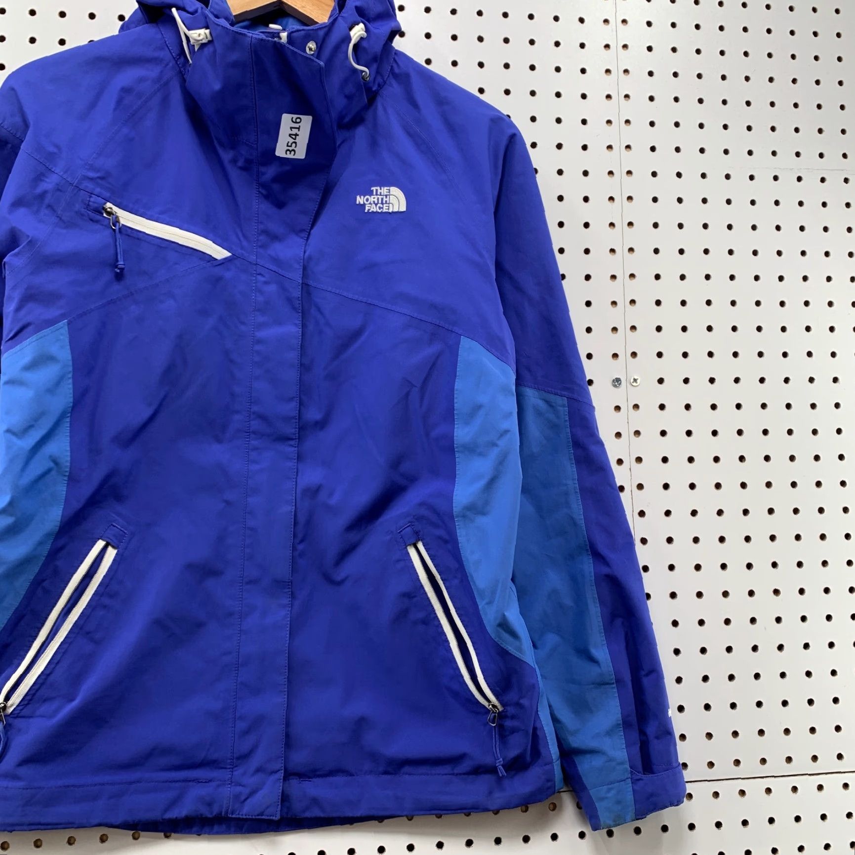 The North Face The North Face Hyvent Hooded Windbreaker Jacket Womens Small Blue Hoodie 19x26 Size S / US 4 / IT 40 - 4 Thumbnail