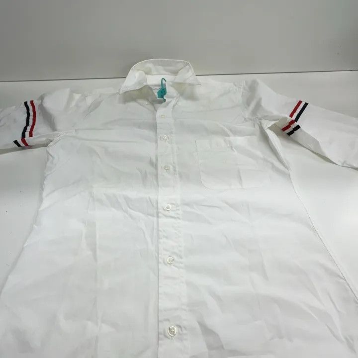Thom Browne Thom Browne Long Sleeve Striped Satin Shirt -2507 Size US S / EU 44-46 / 1 - 3 Thumbnail