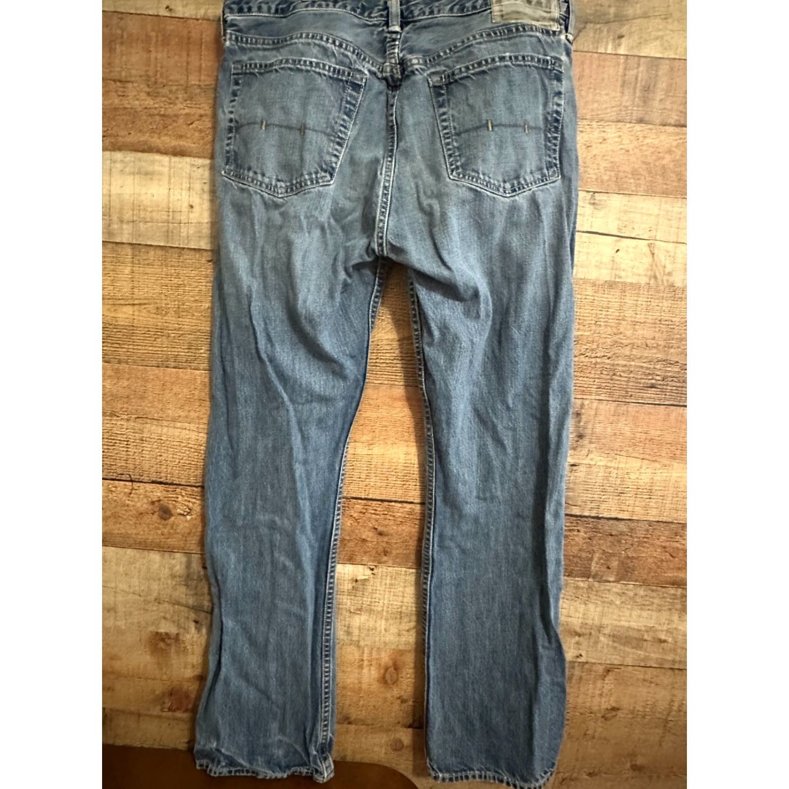 Polo Ralph Lauren VINTAGE Polo Ralph Lauren Jeans 5-Pocket Straight Leg Men's 34x32 Blue Medium Wash Regular Denim 100% Cotton Belt Loops Size US S / EU 44-46 / 1 - 2 Thumbnail