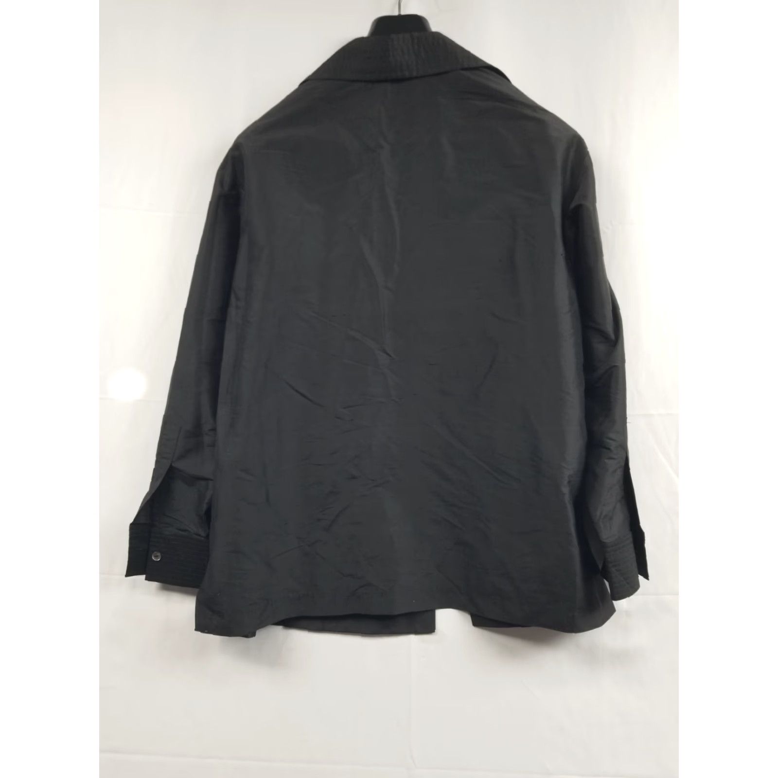 Linda Allard Ellen Tracy Cardigan 100% Silk Black Women Size 10