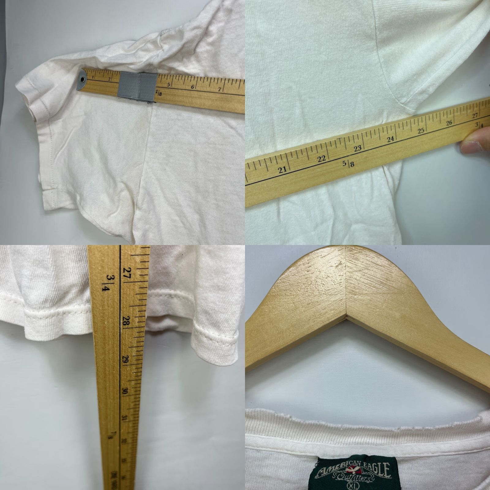 American Eagle Outfitters VINTAGE American Eagle Outfitters T-Shirt XL White 90s Nature Animal Single Stitch Mens Shirt Size US XL / EU 56 / 4 - 8 Thumbnail