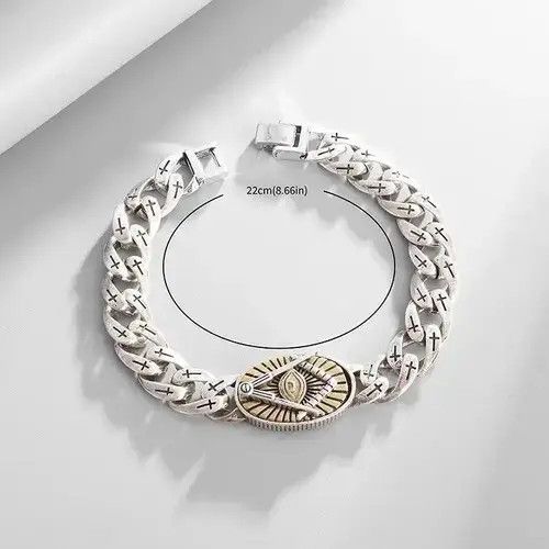 Vintage Vintage Masonic Symbol Bracelet Size ONE SIZE - 2 Thumbnail