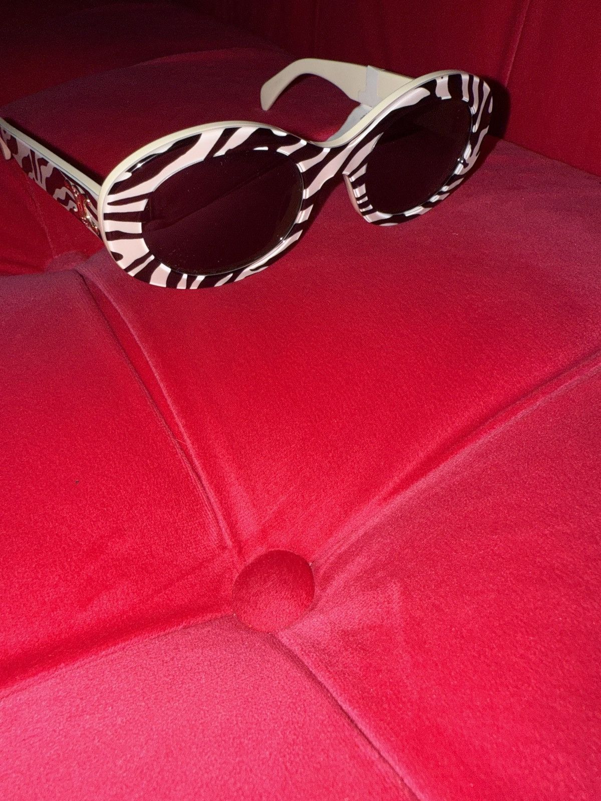 Celine Celine Triomphe Oval Sunglasses –Animal Zebra – BNWT w/ Case Size ONE SIZE - 3 Thumbnail