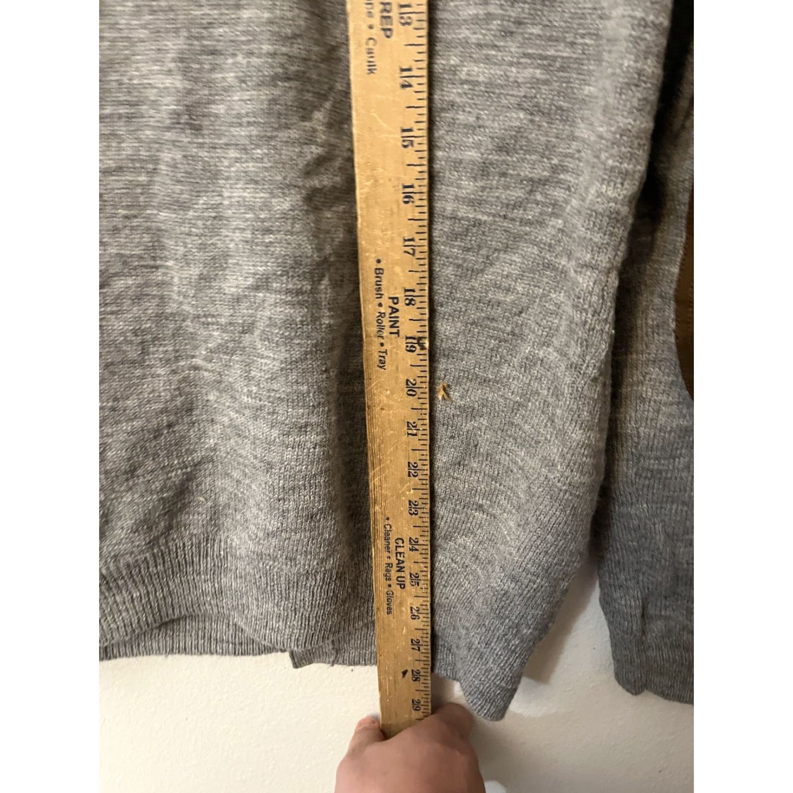 J.Crew J.CREW Cardigan Sweater Slim Fit Mens L V-Neck Gray Merino Wool Elbow Patches Size US L / EU 52-54 / 3 - 5 Thumbnail