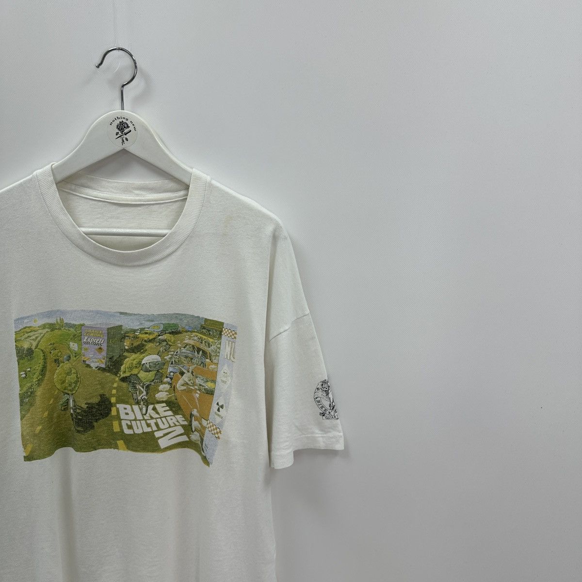 Vintage Vintage 90s Bicycle Bike culture 2 single stitch tee y2k Size US L / EU 52-54 / 3 - 2 Thumbnail