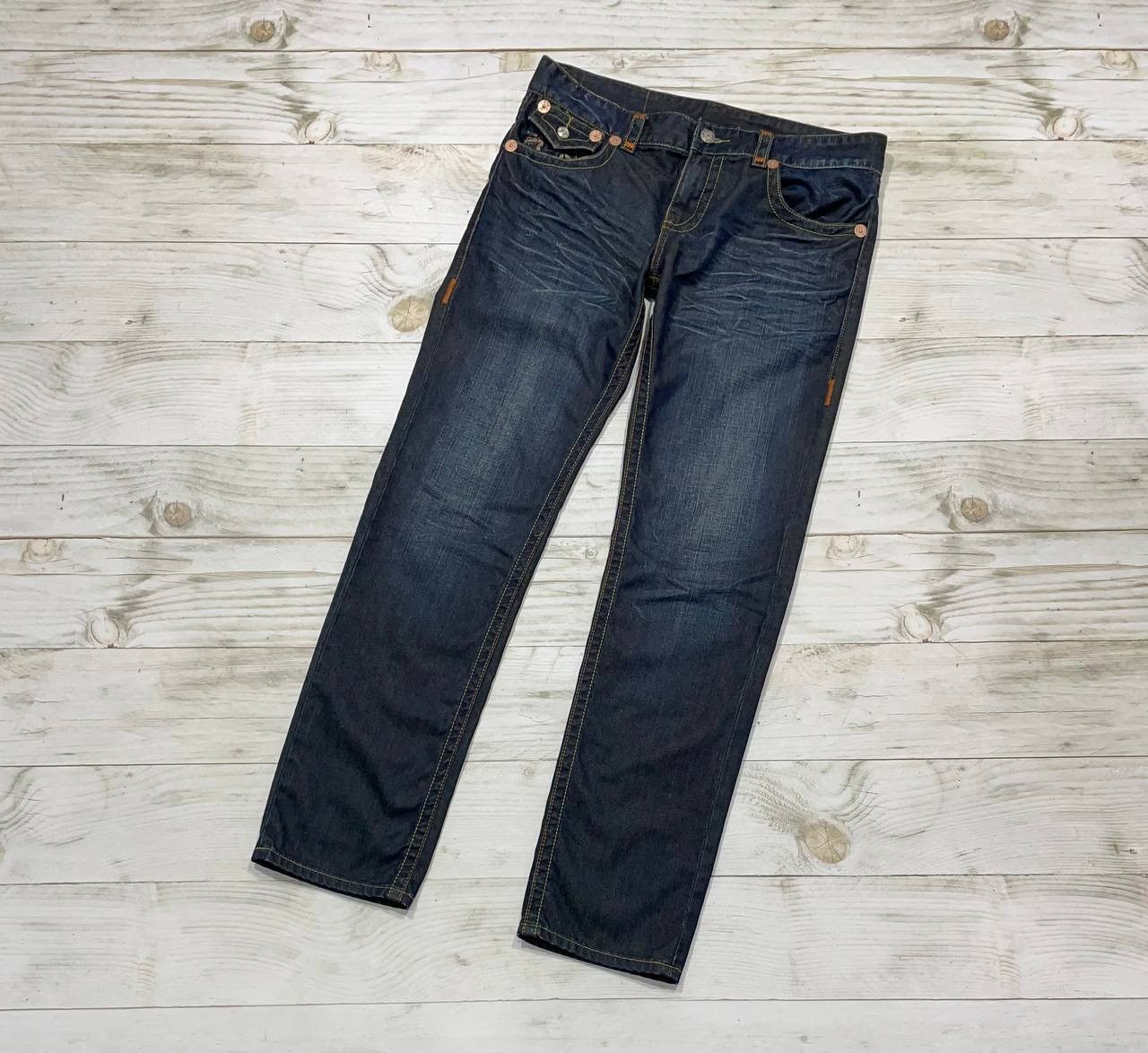 True Religion Vintage True Religion Billy Super T Denim Jeans Y2K 90s Size US 36 / EU 52 - 3 Thumbnail