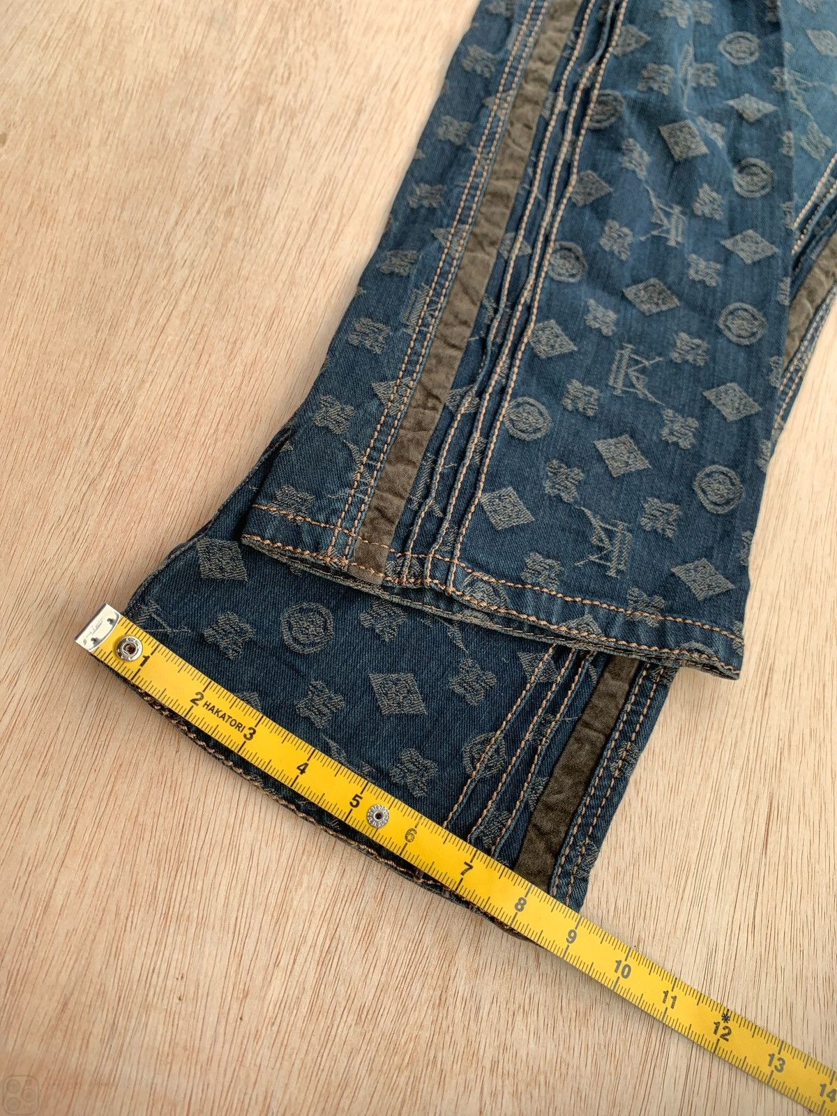 Hysteric Glamour × Japanese Brand Vintage Monogram Flare Bootcut Pants Size US 28 / EU 44 - 14 Thumbnail