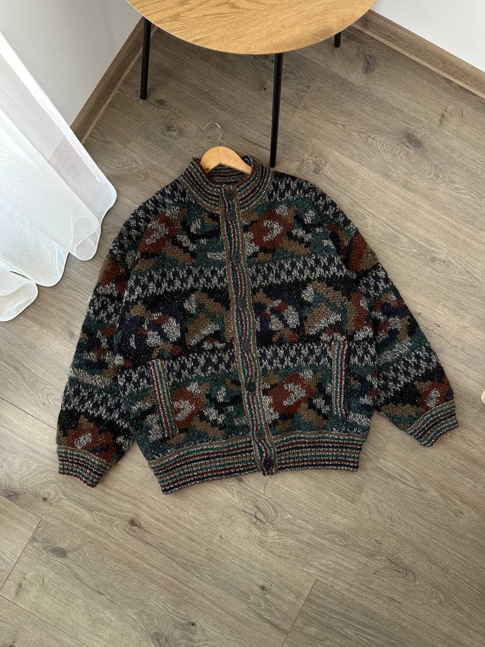 Japanese Brand × Missoni × Vintage Vintage Japanese Missoni Wool Bomber Two-Way Jacket Size US L / EU 52-54 / 3 - 4 Thumbnail