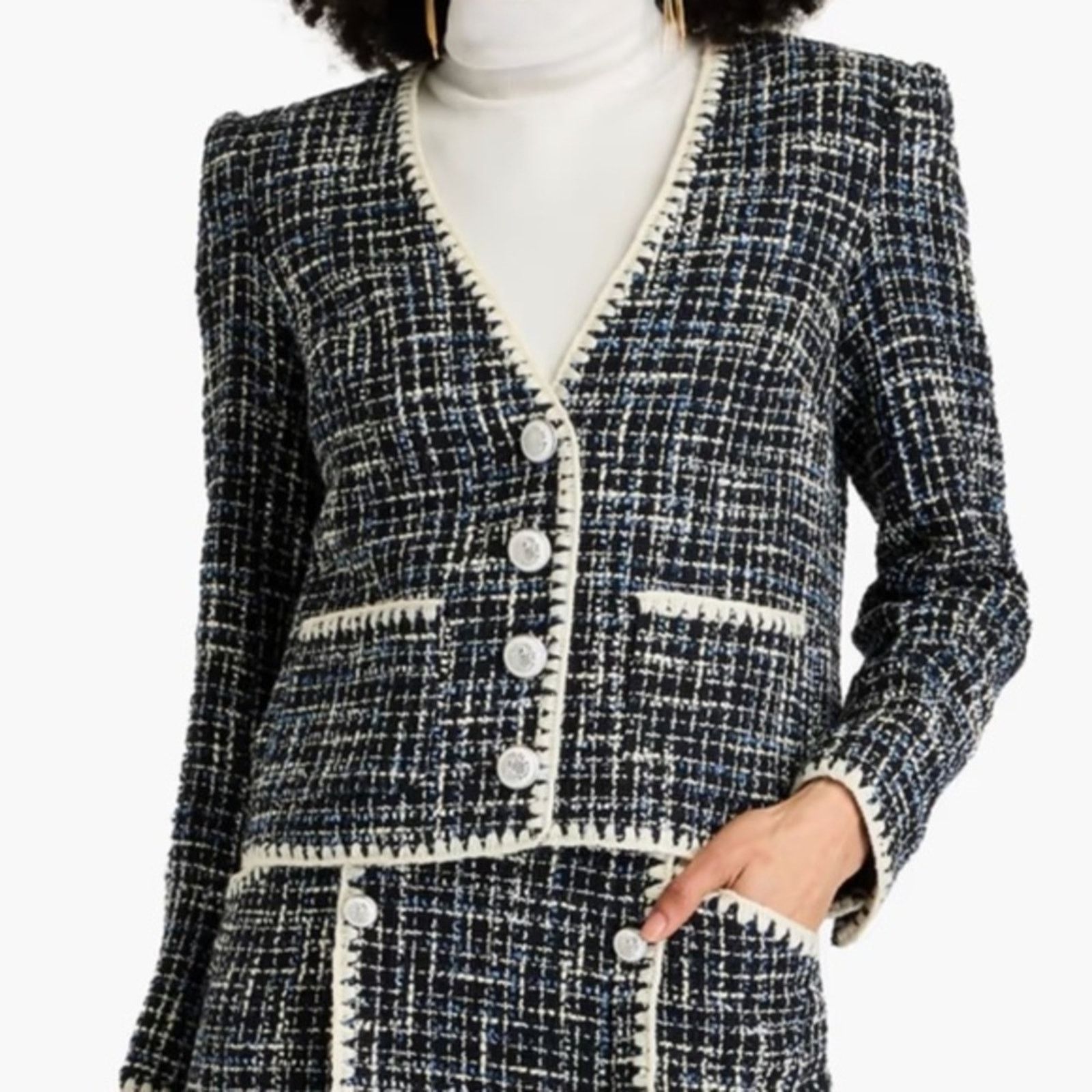 Veronica Beard Veronica Beard. Bosea cotton-blend tweed blazer. Size XS / US 0-2 / IT 36-38 - 5 Thumbnail